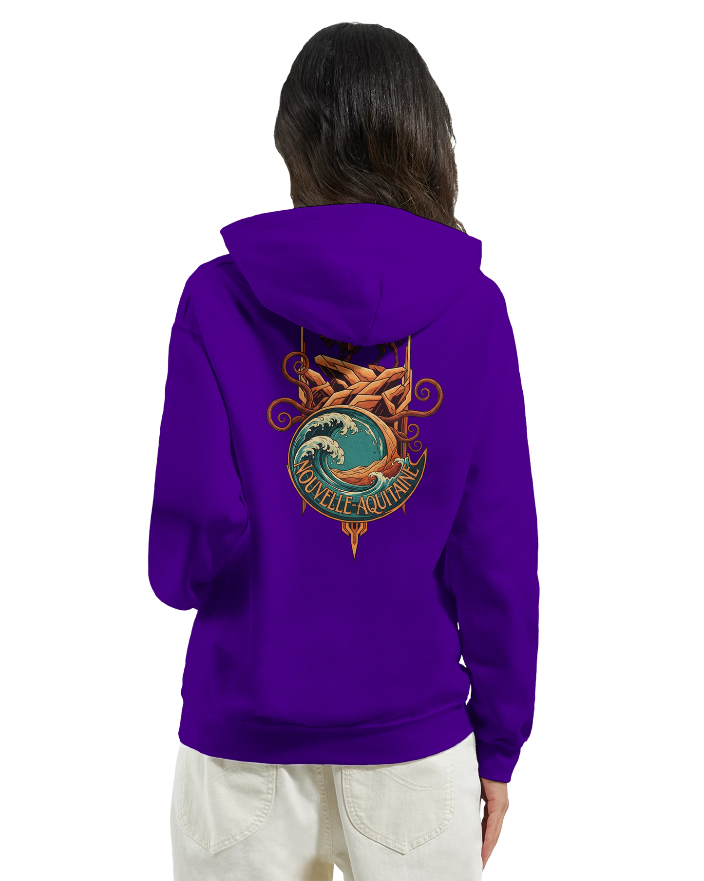 Sweat à capuche unisexe Nouvelle-Aquitaine - Hoodie premium en coton mélangé
