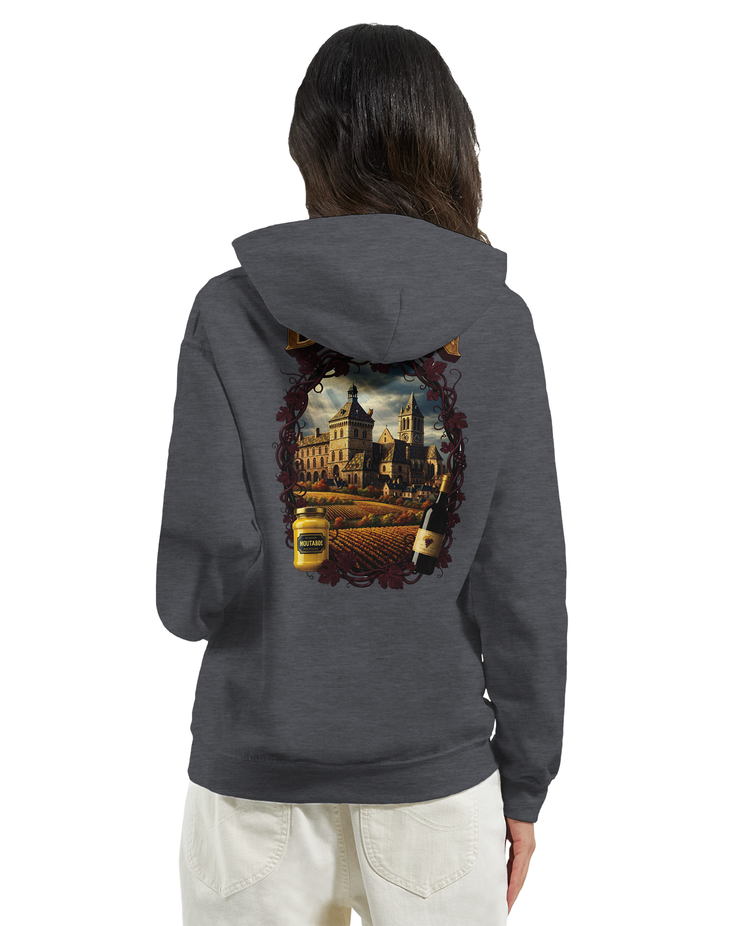 Sweat à Capuche Unisexe Dijon – Ville de France – Confort Premium