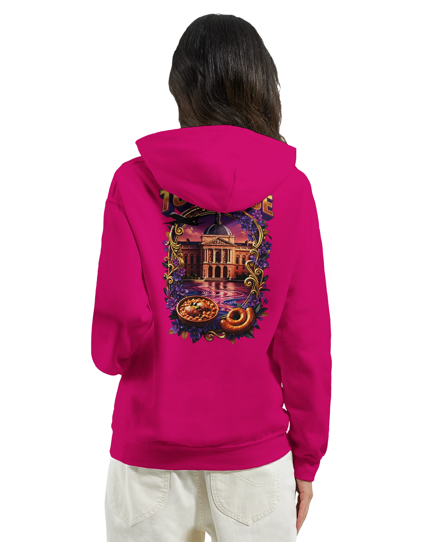 Sweat à Capuche Unisexe Toulouse – Ville de France – Confort Premium
