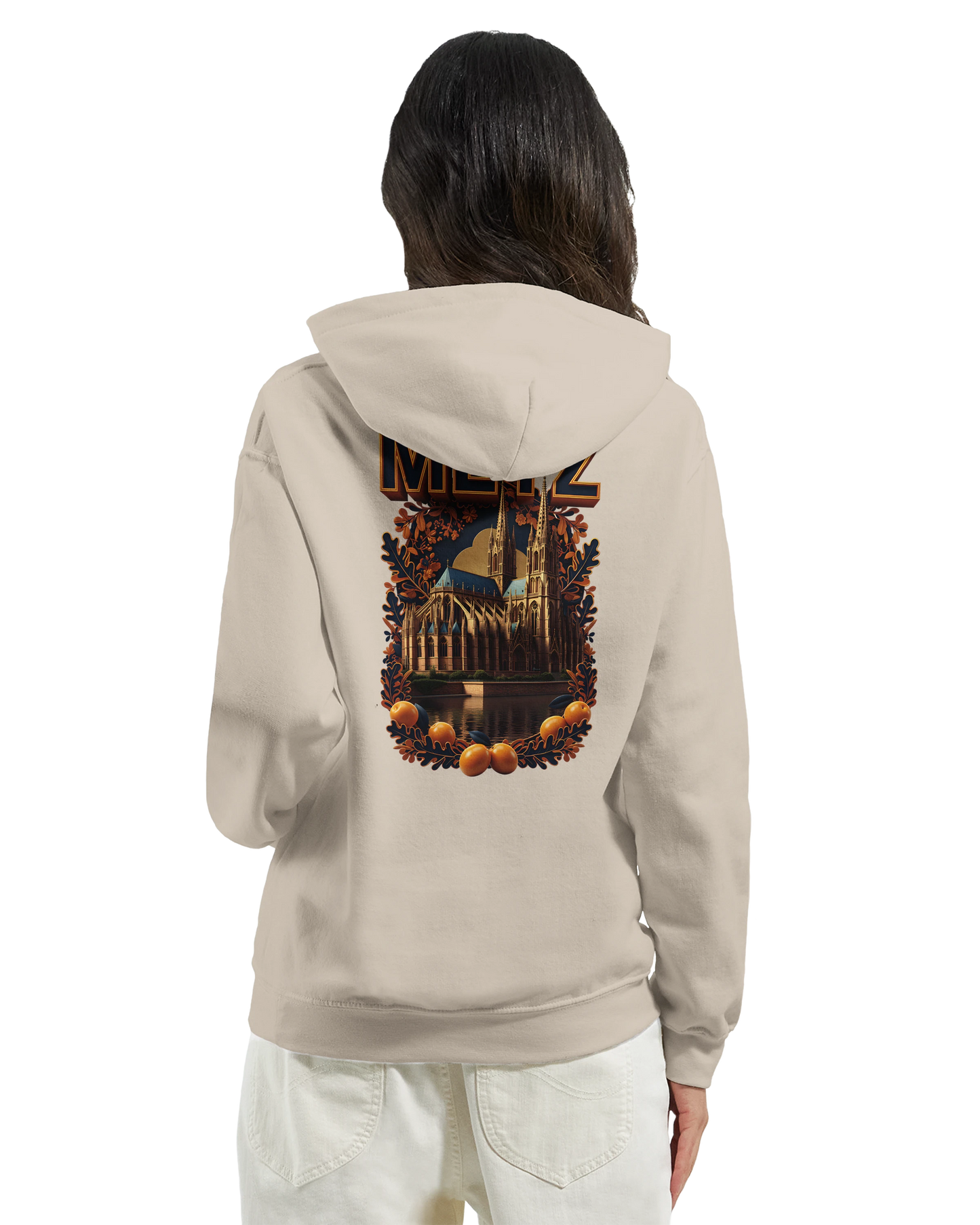 Sweat à capuche unisexe Metz - Ville de France - Design Premium