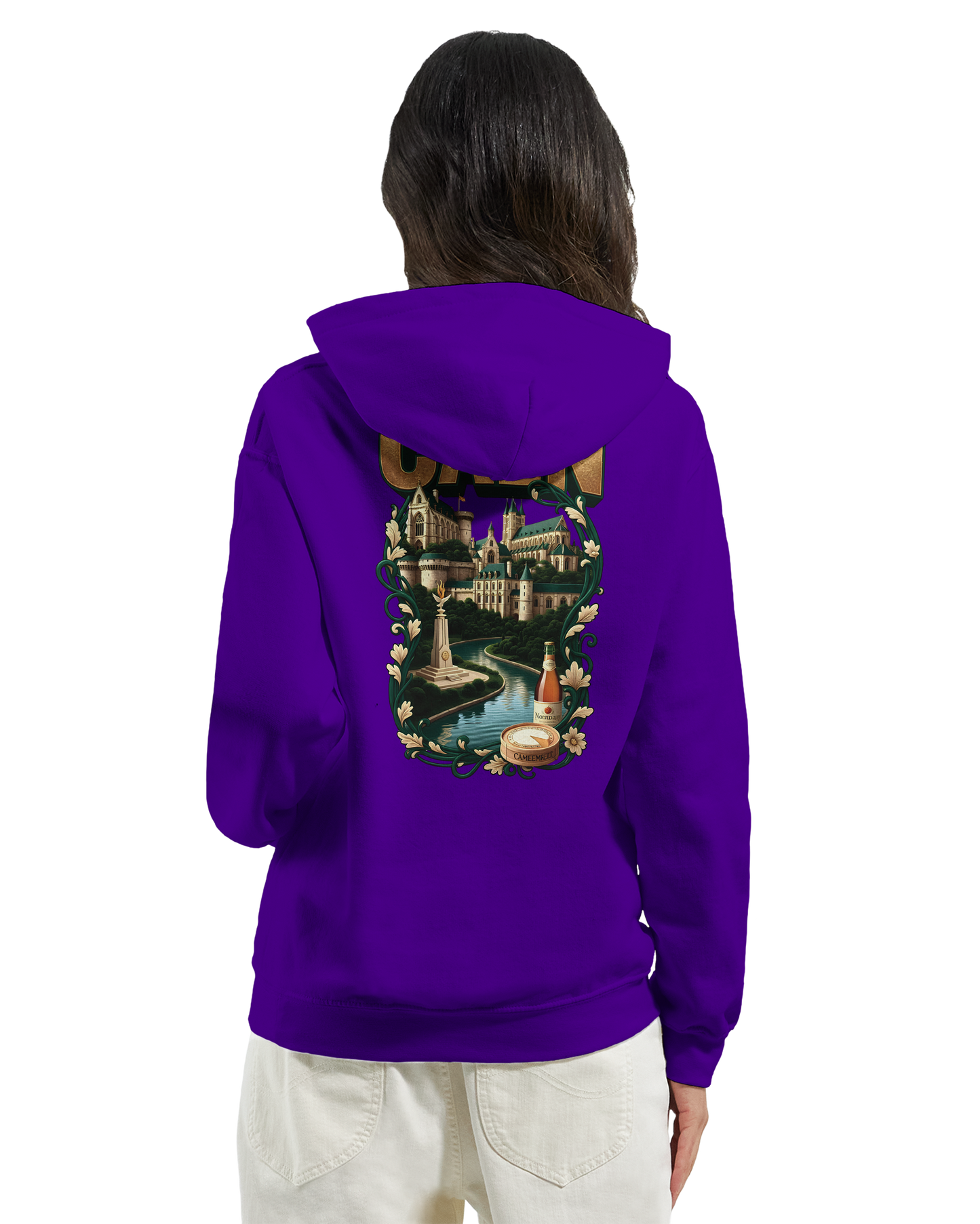 Sweat à capuche Caen - Ville de France - Unisexe Premium
