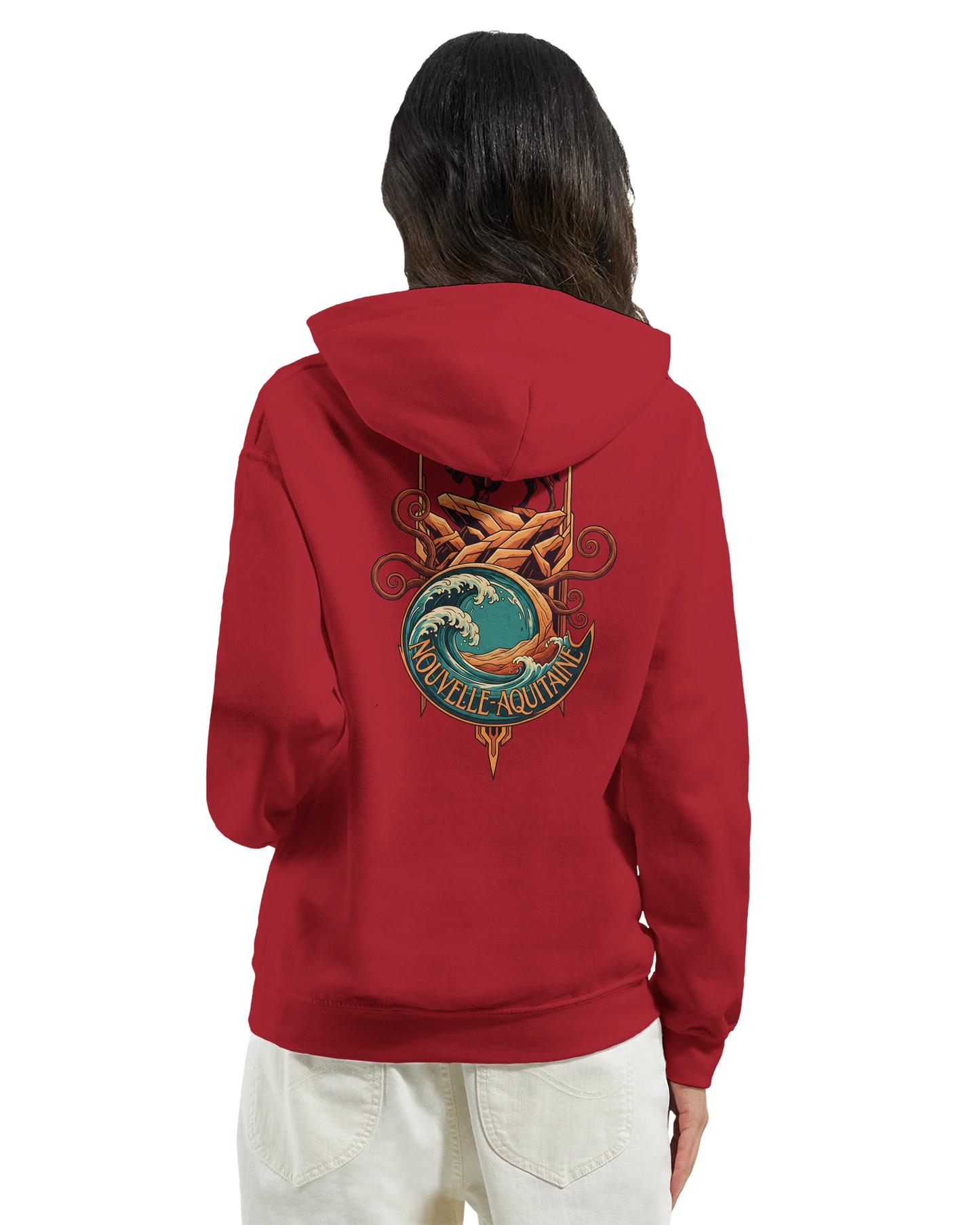 Sweat à capuche unisexe Nouvelle-Aquitaine - Hoodie premium en coton mélangé
