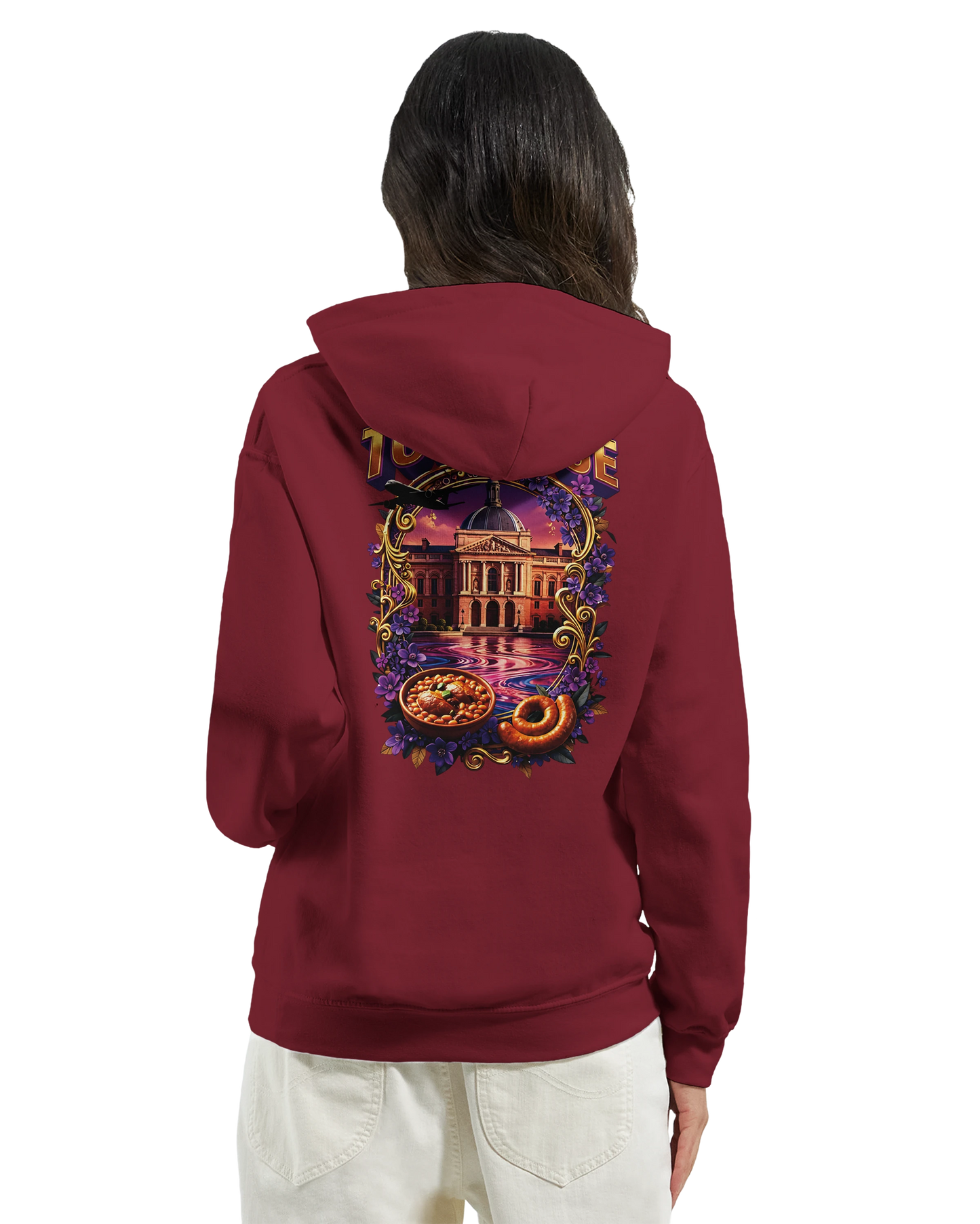 Sweat à Capuche Unisexe Toulouse – Ville de France – Confort Premium