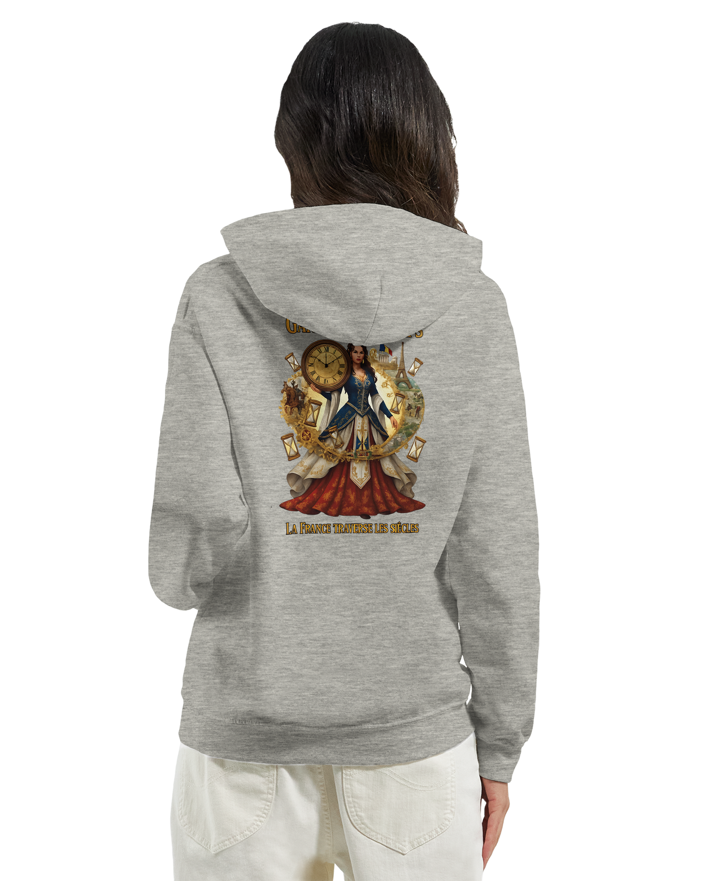 Sweat à Capuche Femme Gardienne du Temps - Confort Premium