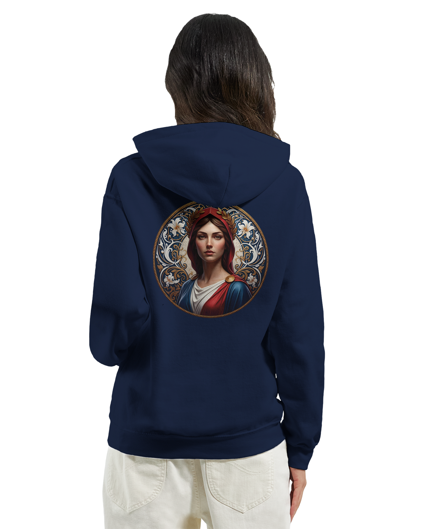 Sweat à capuche femme Marianne - Hoodie en coton et polyester