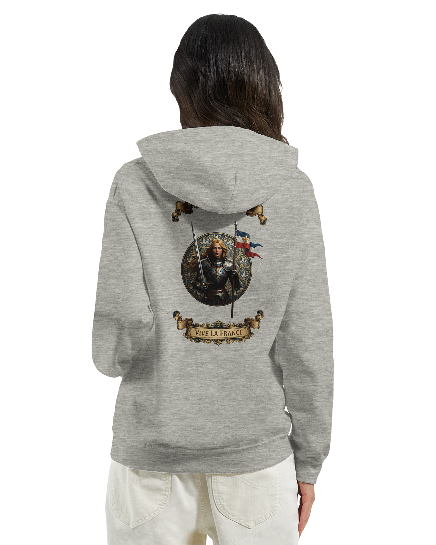 Sweat à Capuche Femme Jeanne d'Arc - Hoodie Confortable et Résistant