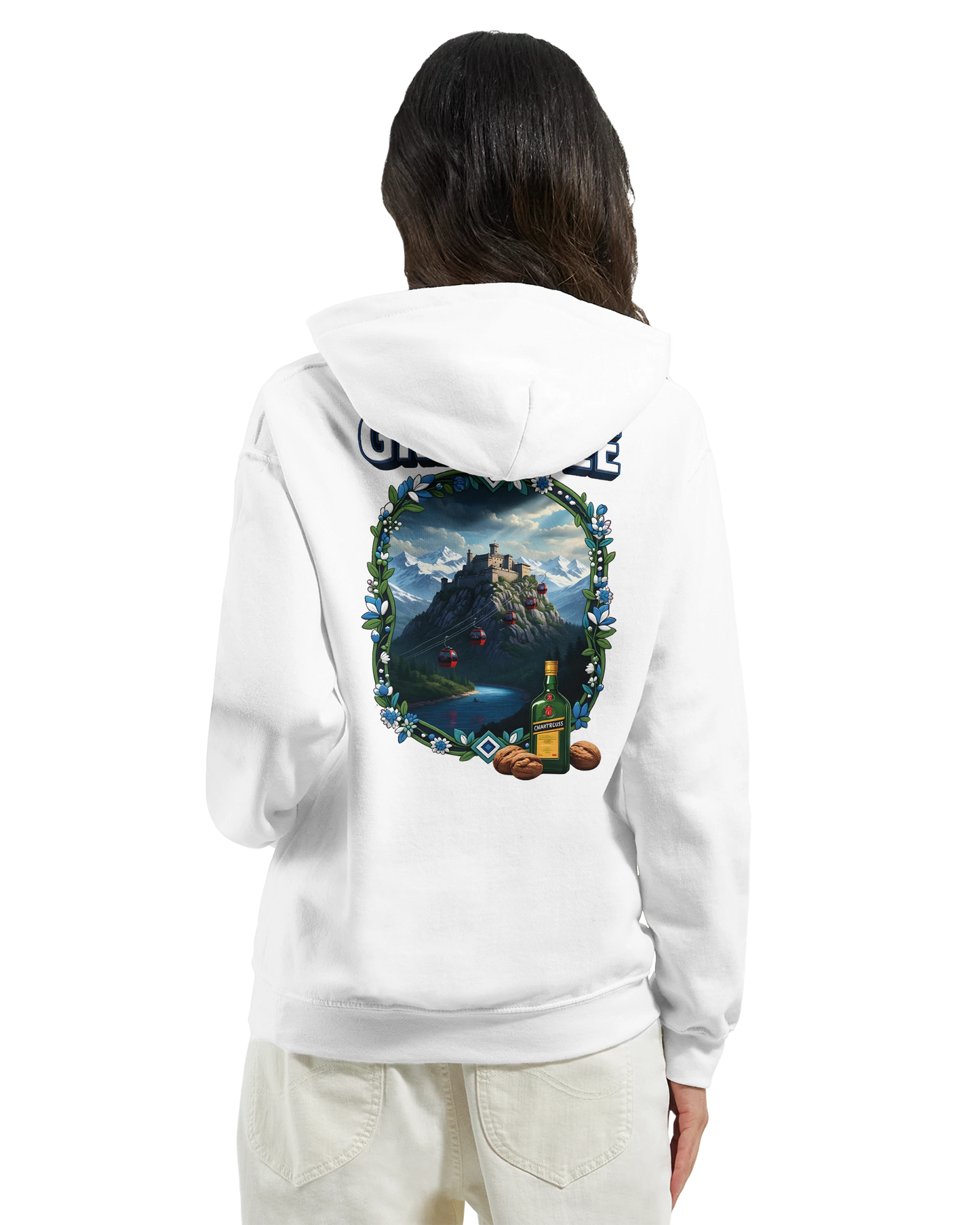 Sweat à capuche Grenoble - Collection Ville de France - Unisexe Premium