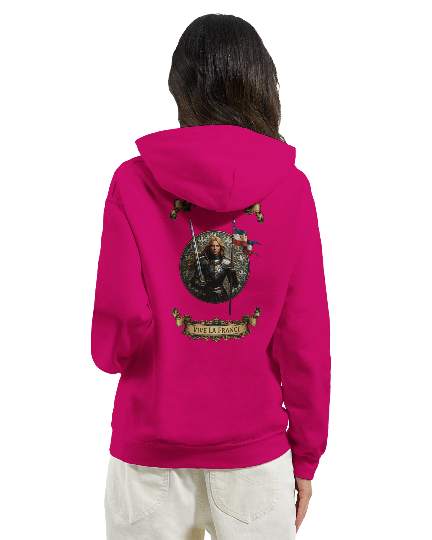 Sweat à Capuche Femme Jeanne d'Arc - Hoodie Confortable et Résistant