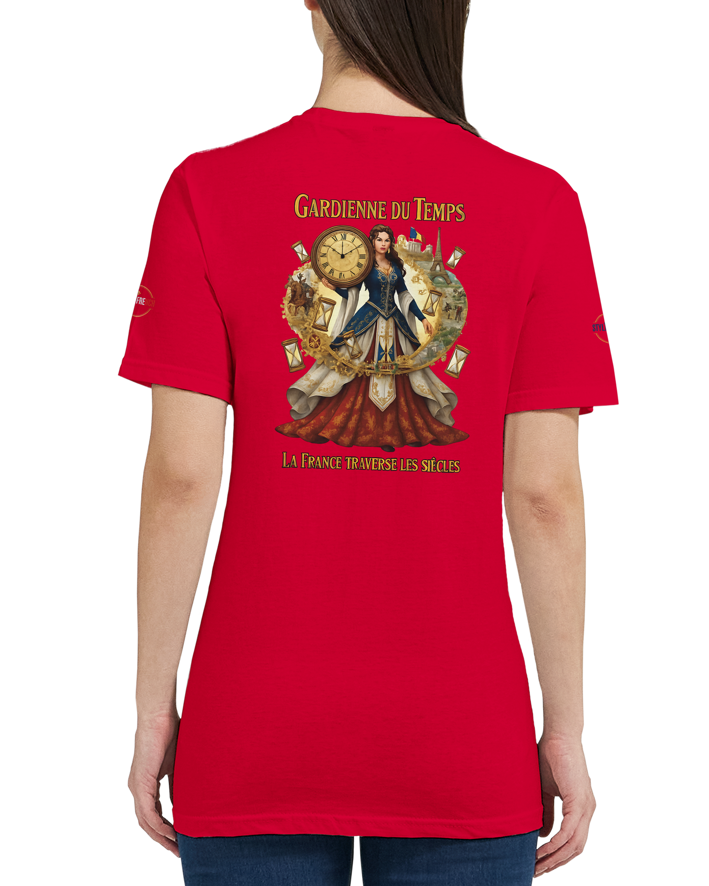 T-shirt Femme Gardienne du Temps - Coton Bio Style Unique