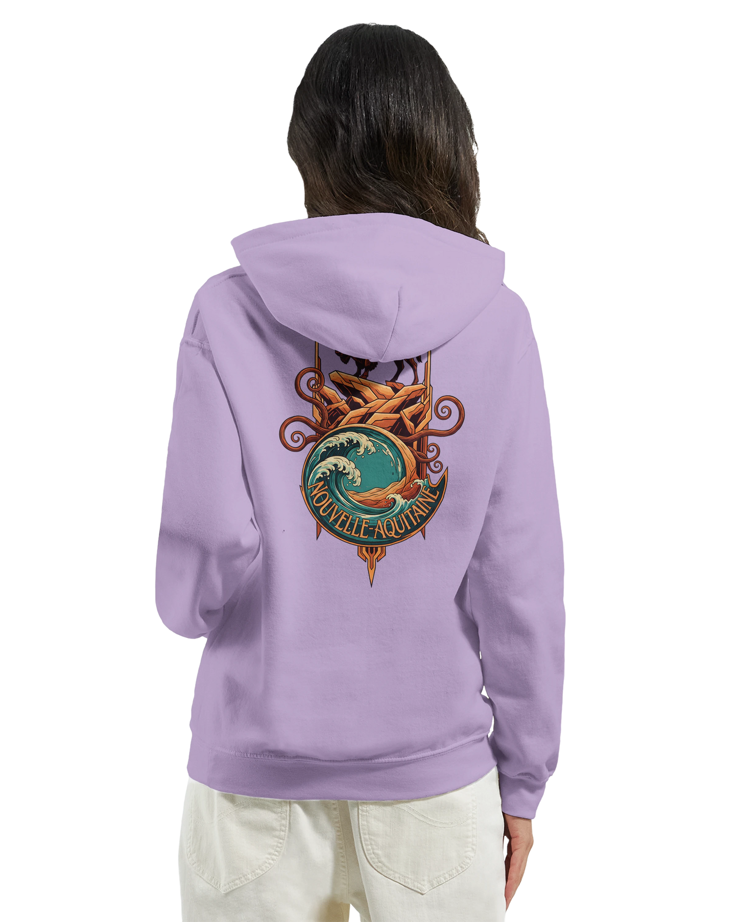 Sweat à capuche unisexe Nouvelle-Aquitaine - Hoodie premium en coton mélangé