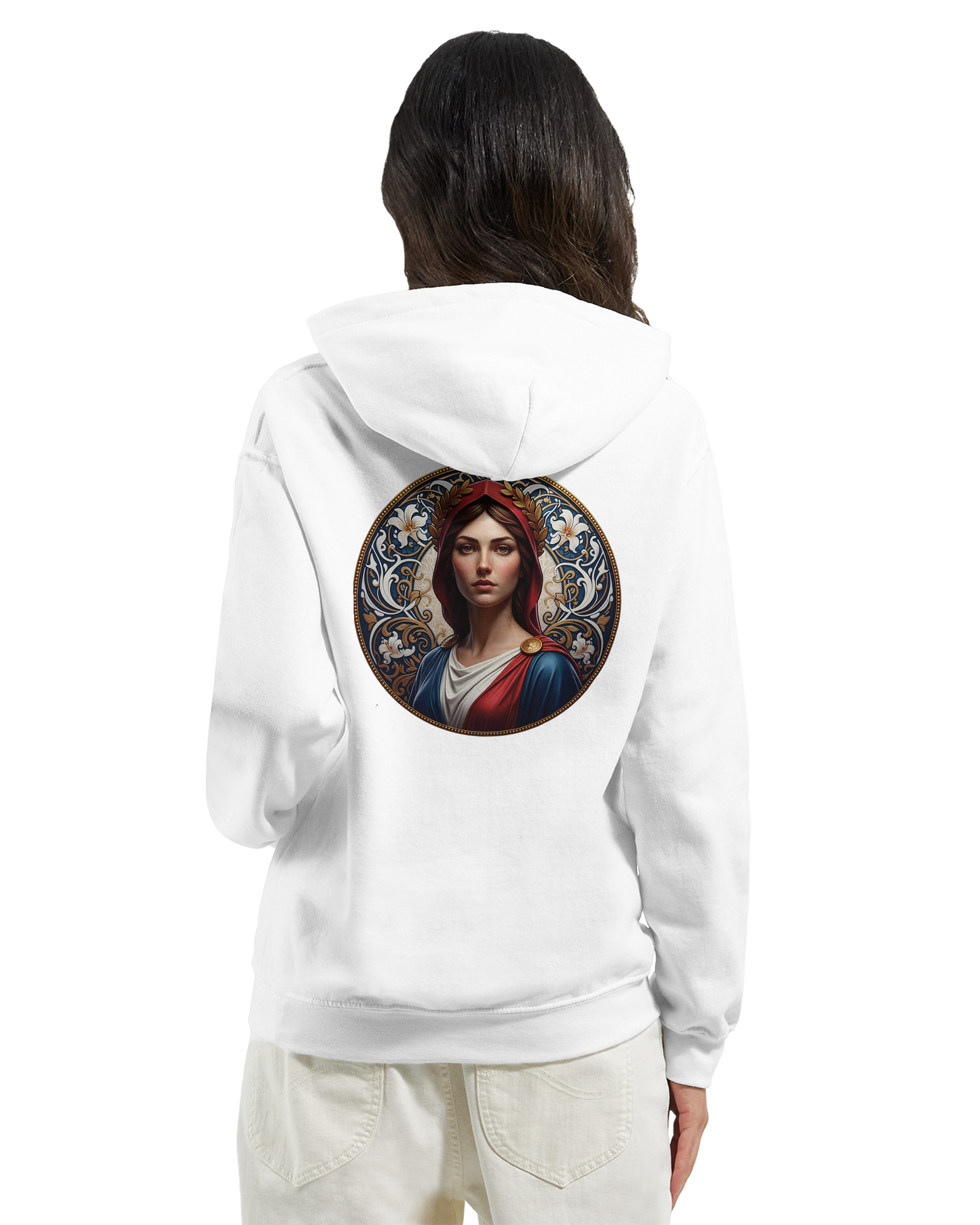 Sweat à capuche femme Marianne - Hoodie en coton et polyester