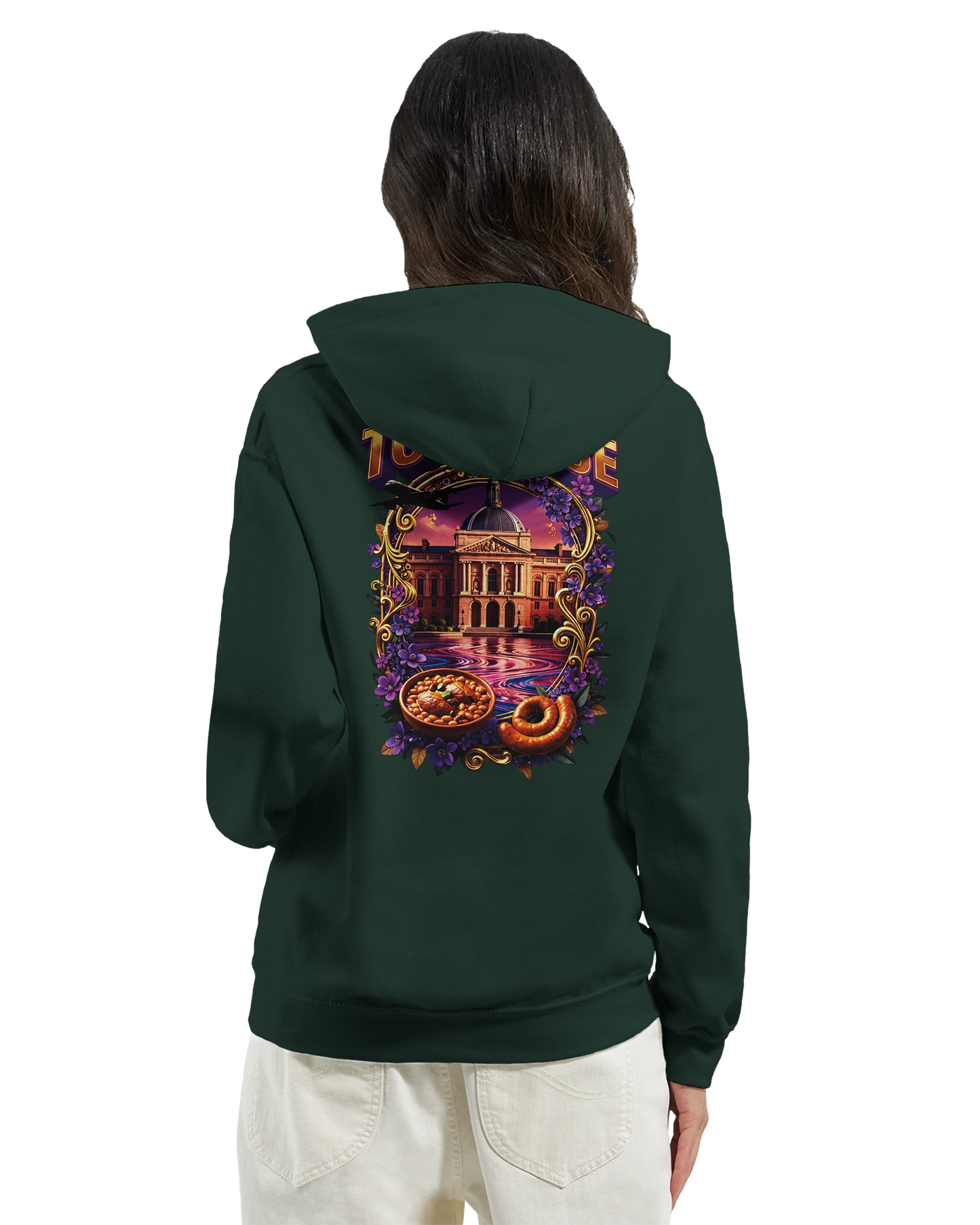 Sweat à Capuche Unisexe Toulouse – Ville de France – Confort Premium