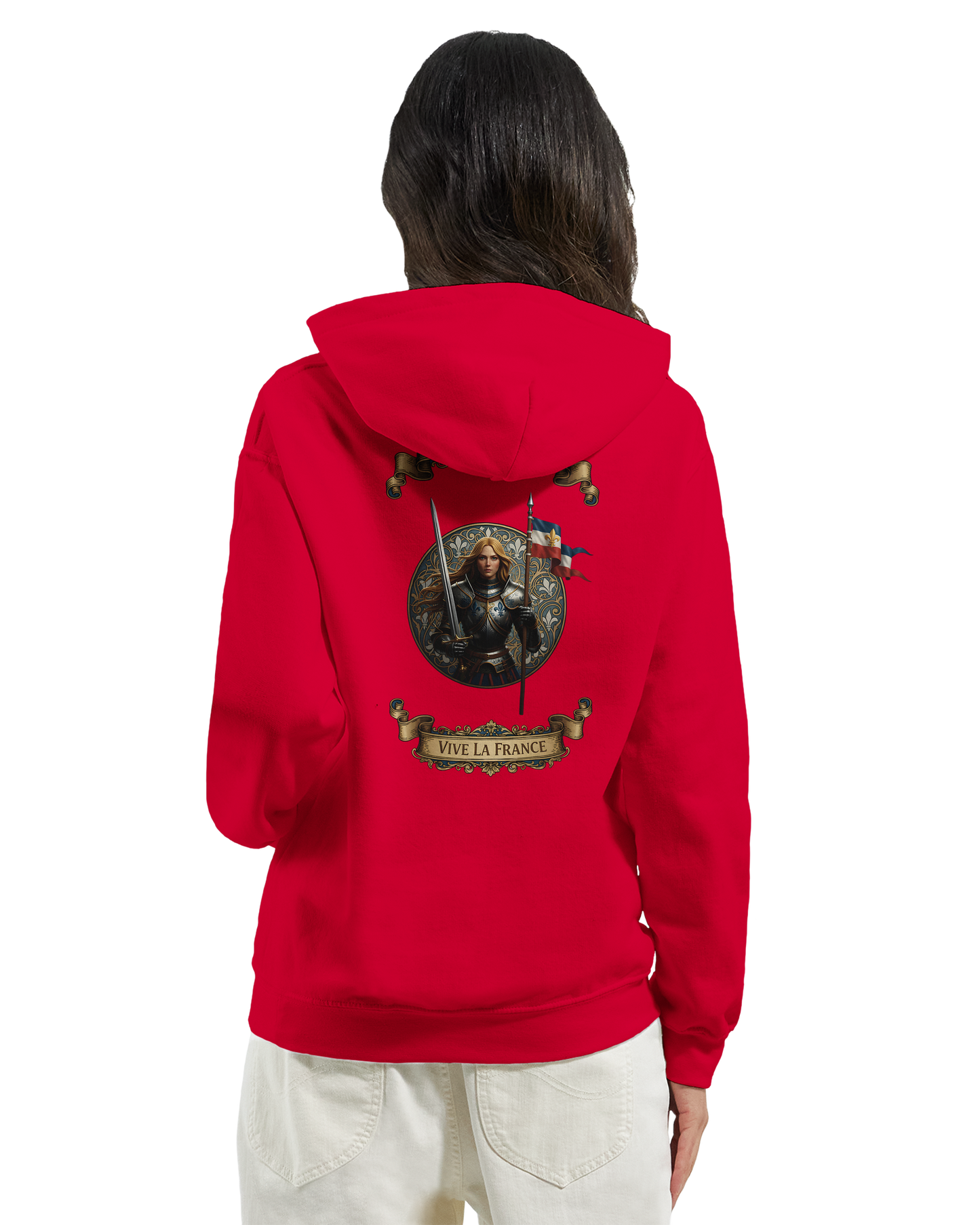 Sweat à Capuche Femme Jeanne d'Arc - Hoodie Confortable et Résistant