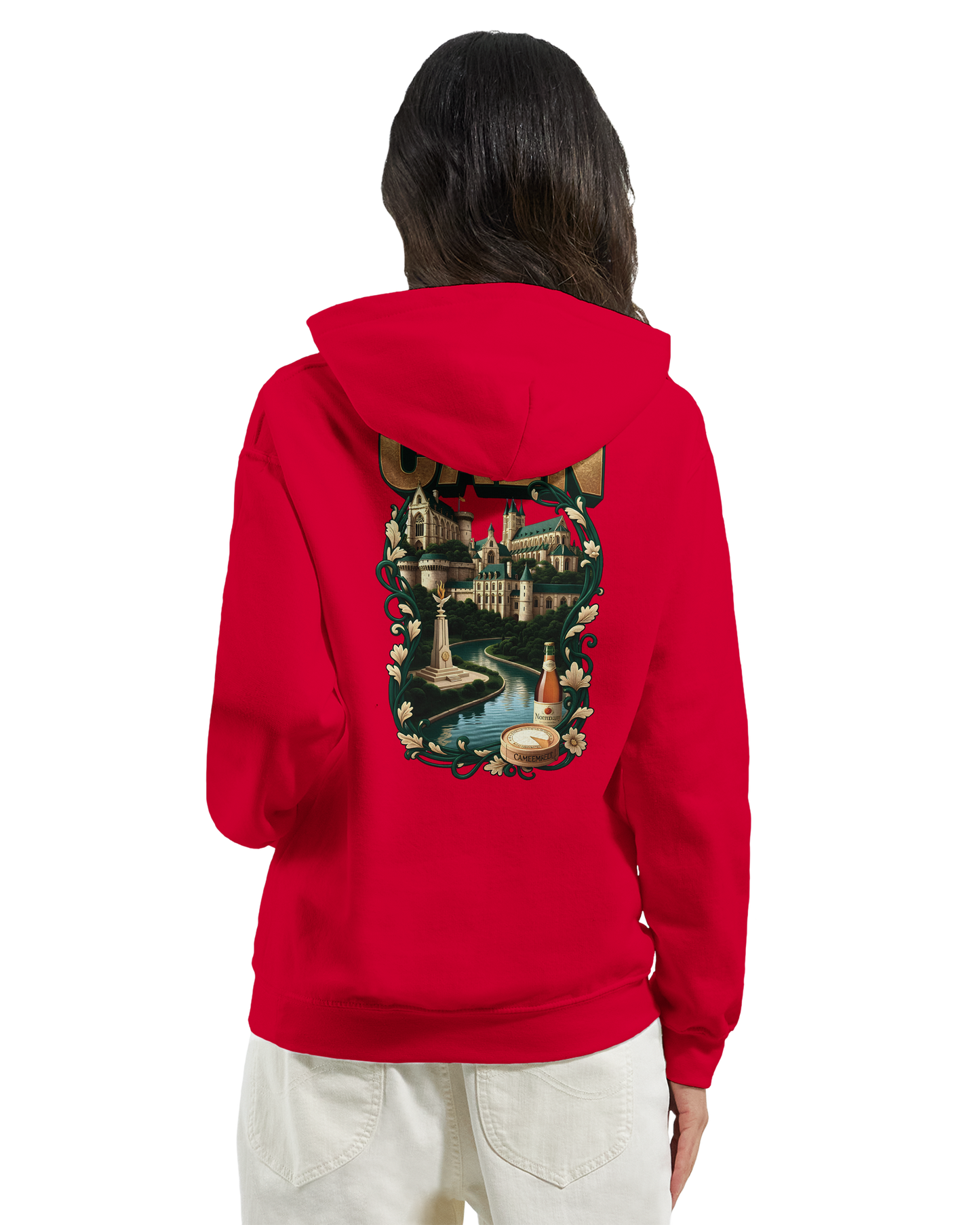 Sweat à capuche Caen - Ville de France - Unisexe Premium