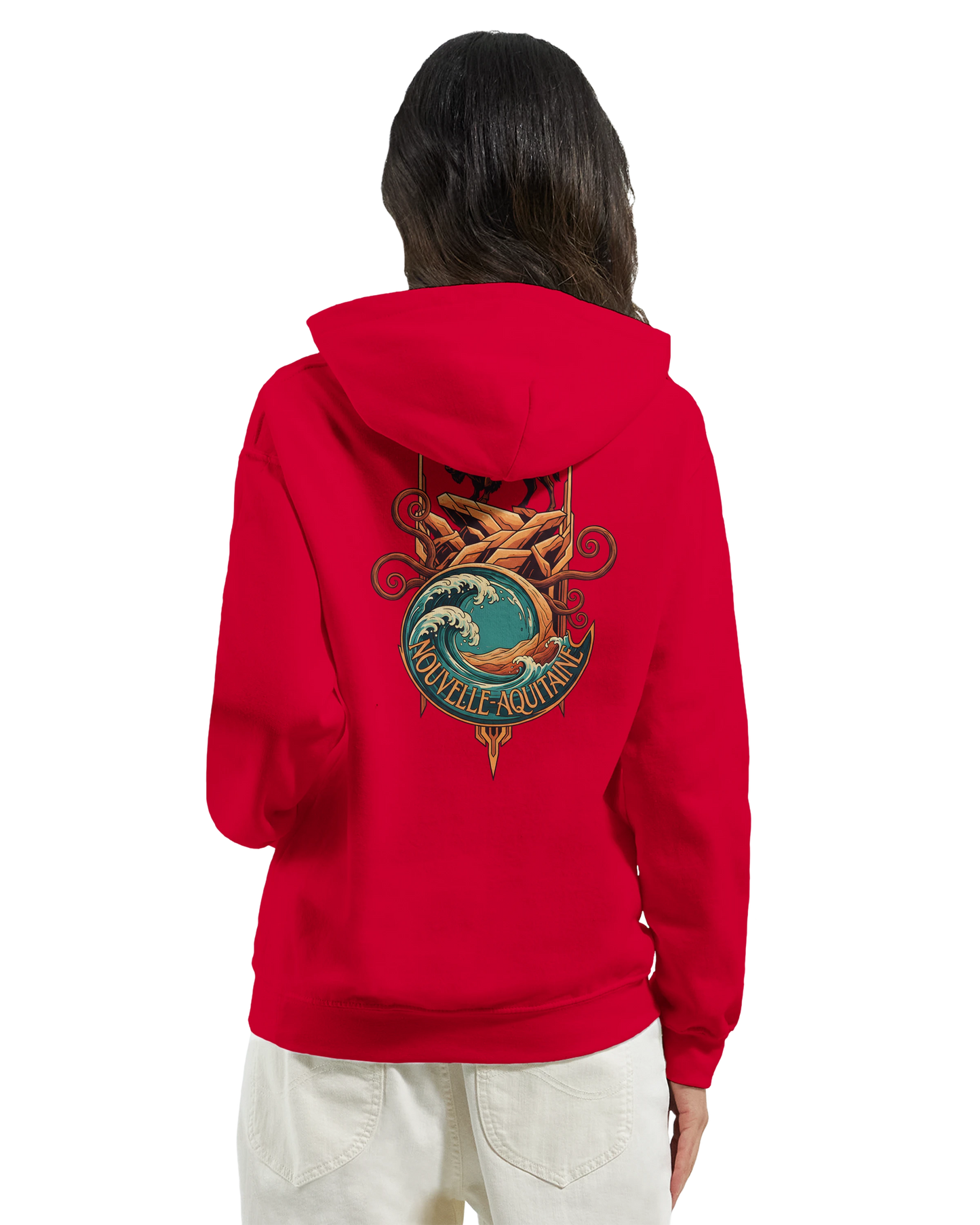 Sweat à capuche unisexe Nouvelle-Aquitaine - Hoodie premium en coton mélangé
