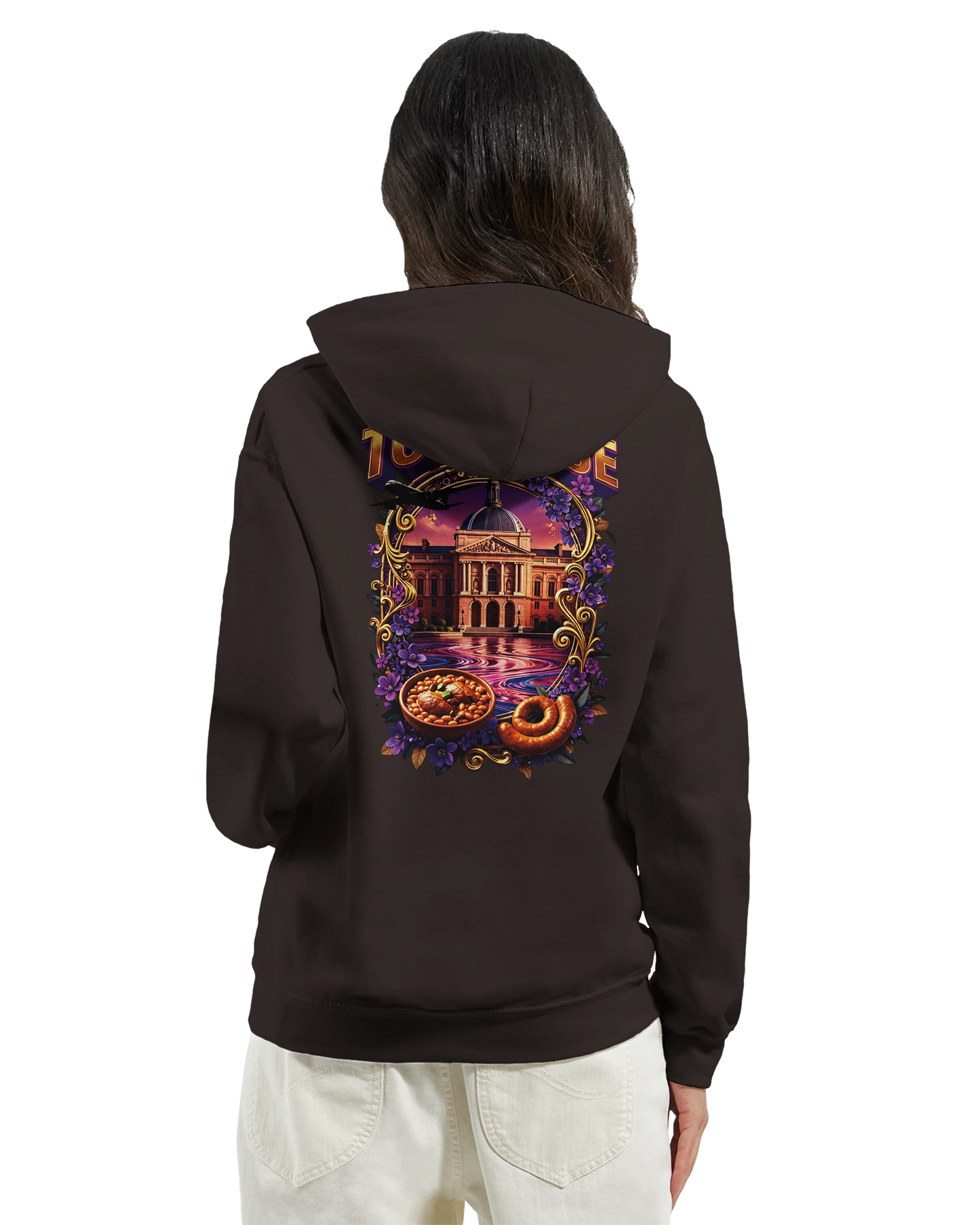 Sweat à Capuche Unisexe Toulouse – Ville de France – Confort Premium