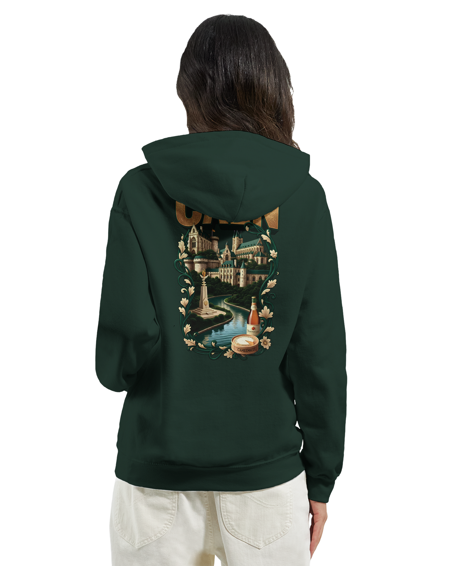 Sweat à capuche Caen - Ville de France - Unisexe Premium