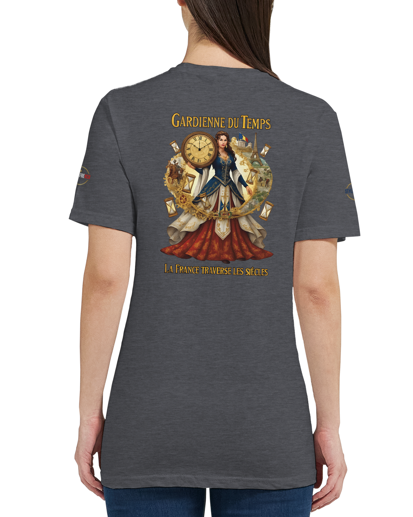 T-shirt Femme Gardienne du Temps - Coton Bio Style Unique
