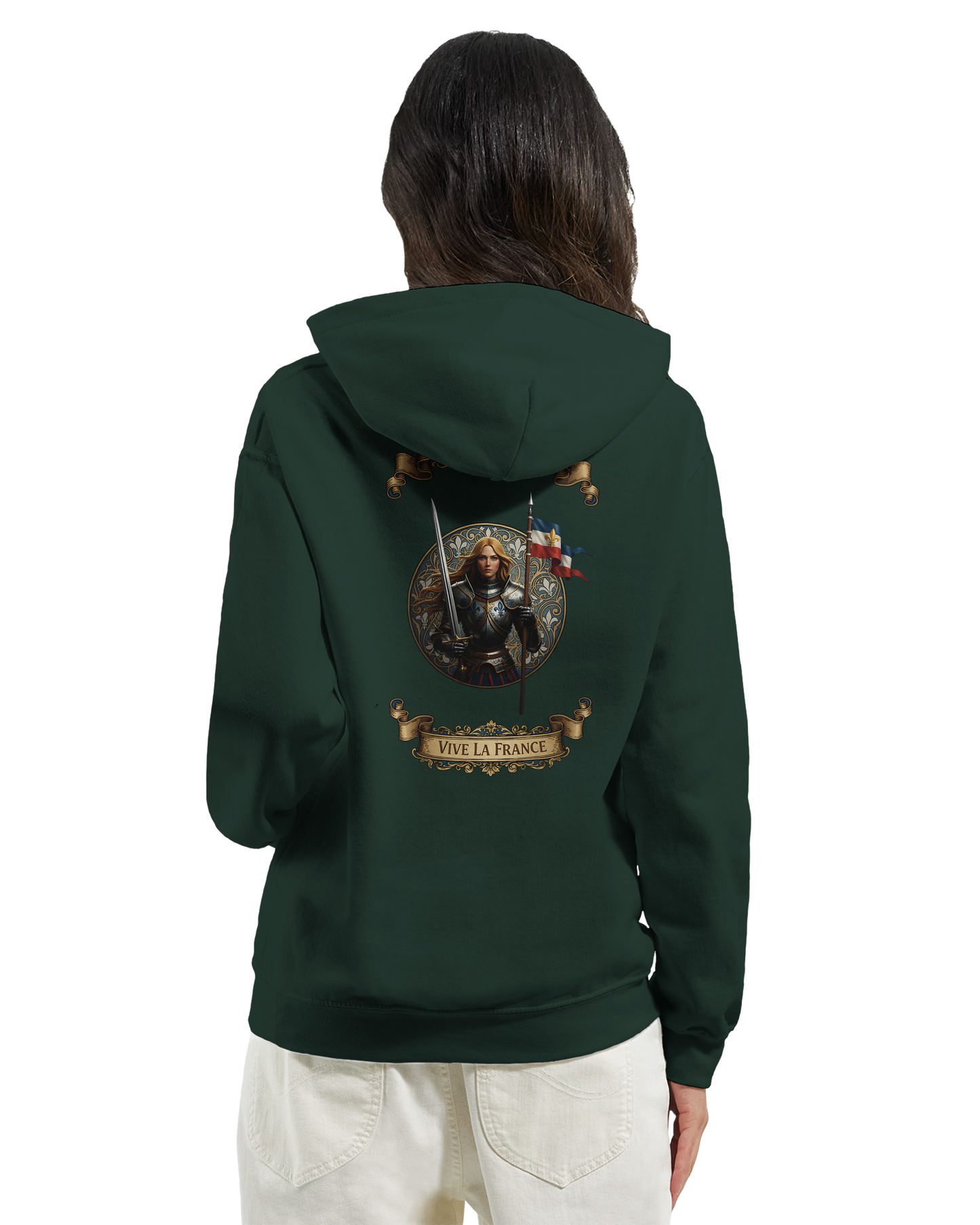 Sweat à Capuche Femme Jeanne d'Arc - Hoodie Confortable et Résistant