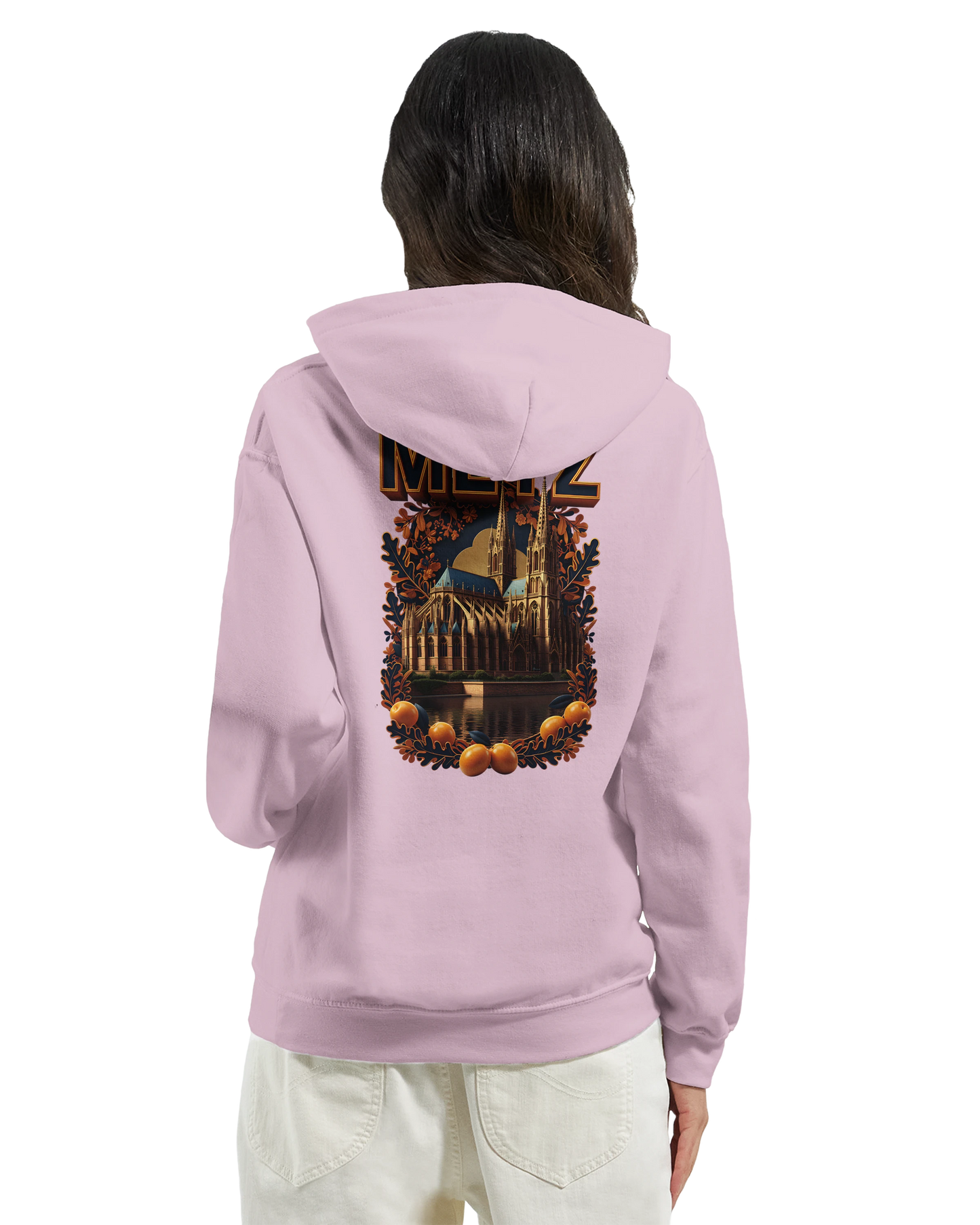 Sweat à capuche unisexe Metz - Ville de France - Design Premium