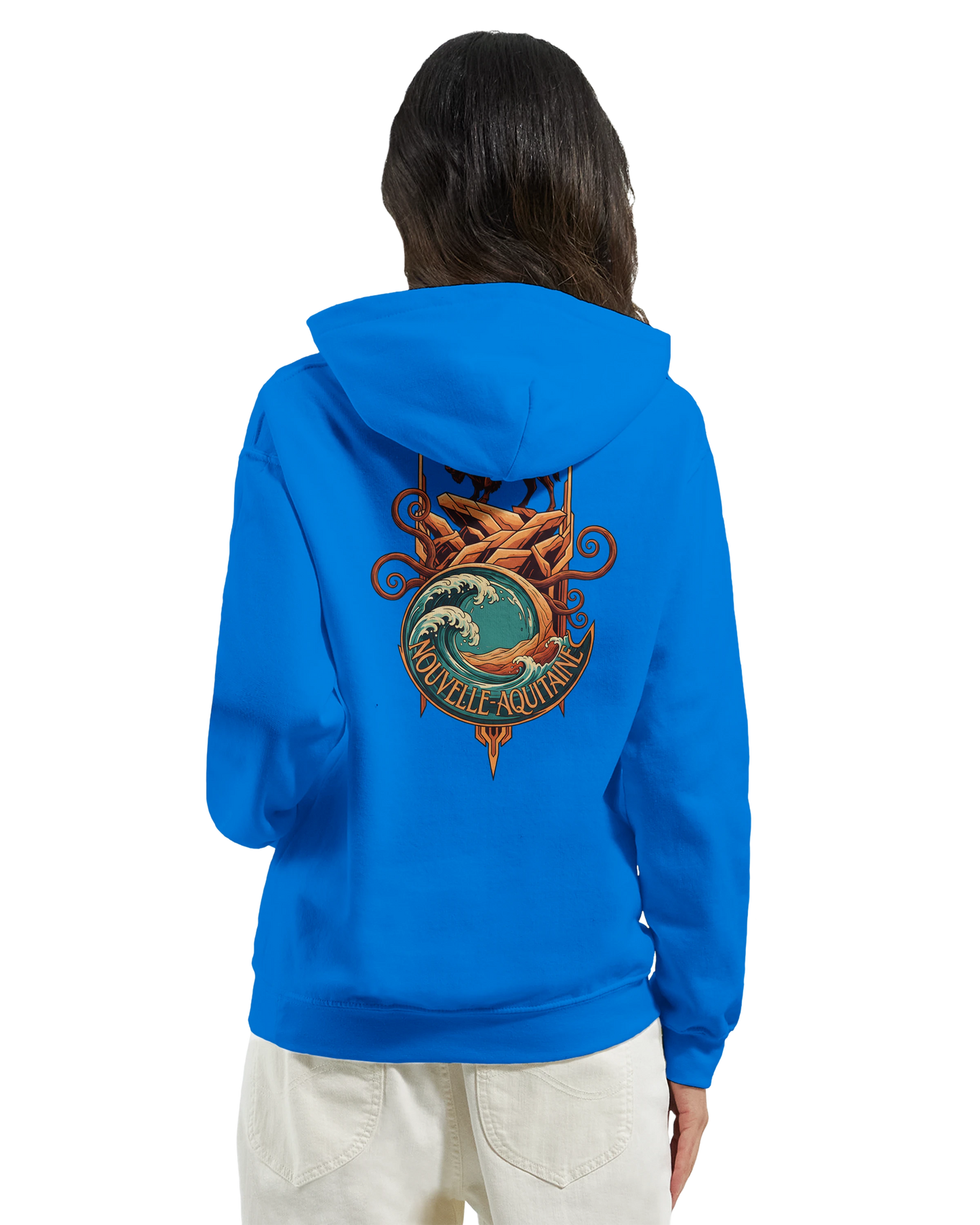 Sweat à capuche unisexe Nouvelle-Aquitaine - Hoodie premium en coton mélangé