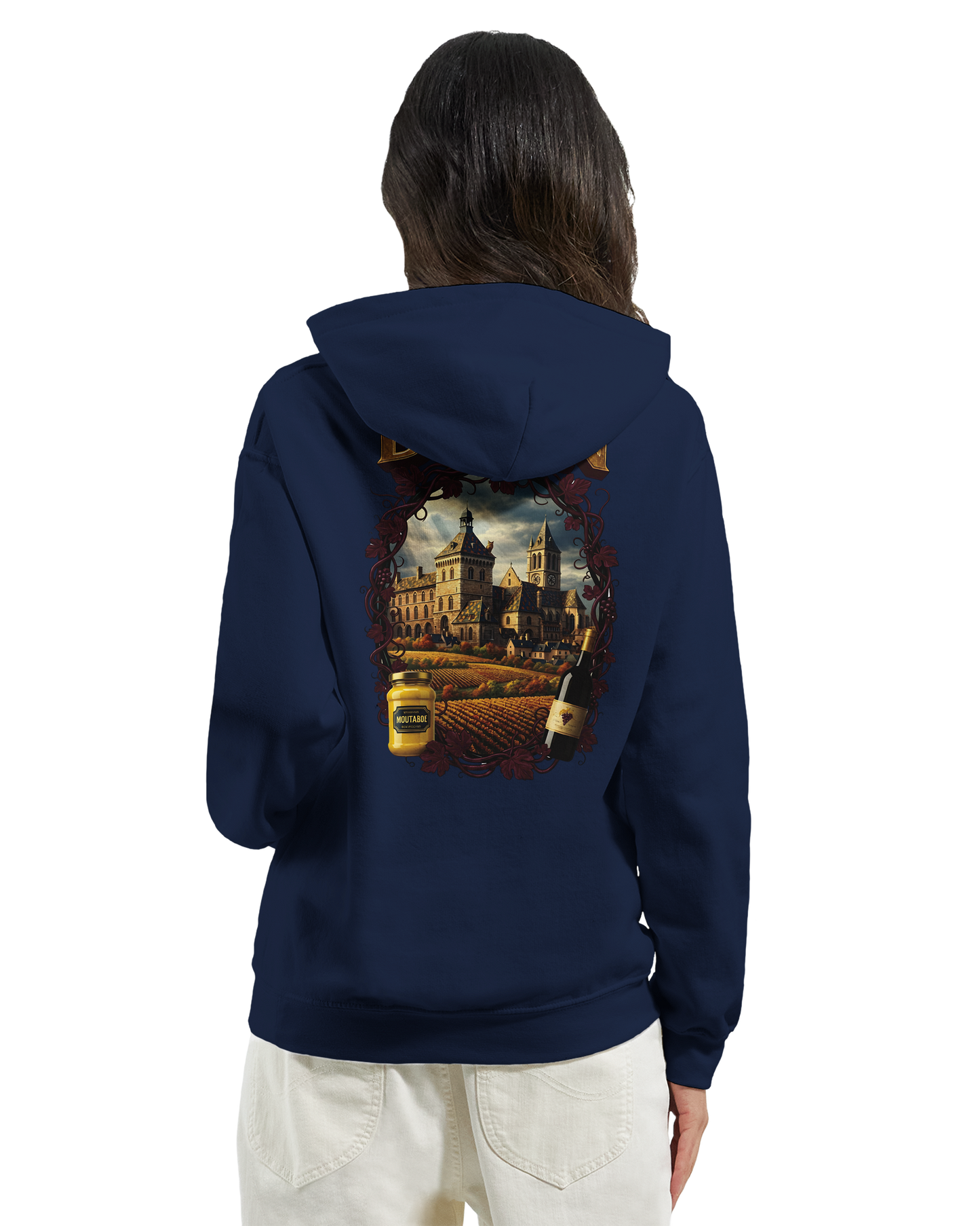Sweat à Capuche Unisexe Dijon – Ville de France – Confort Premium