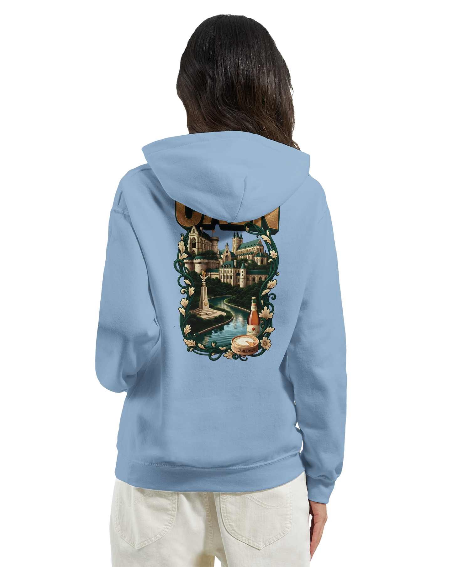 Sweat à capuche Caen - Ville de France - Unisexe Premium