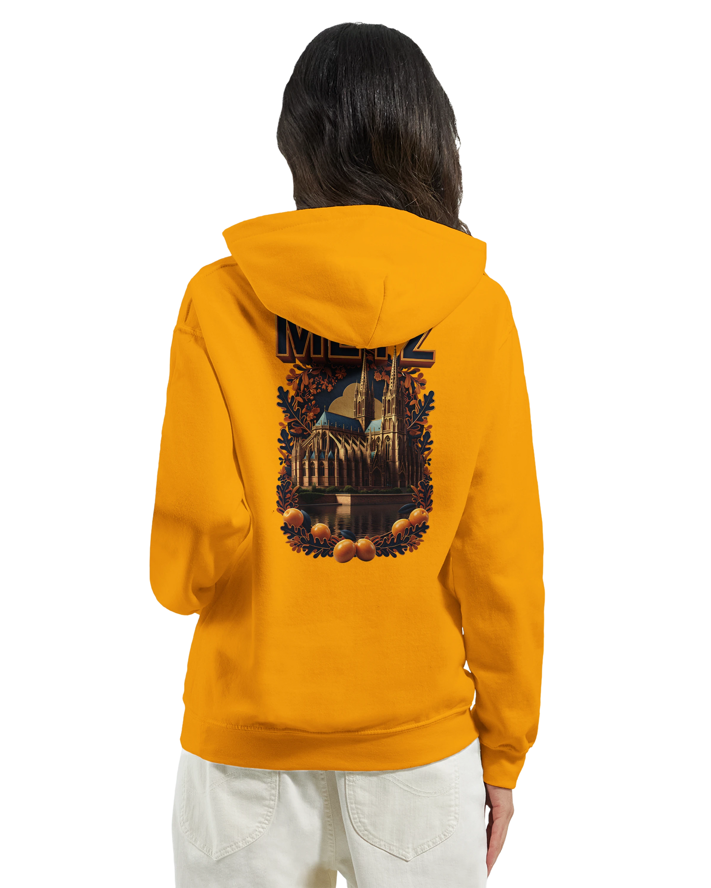 Sweat à capuche unisexe Metz - Ville de France - Design Premium