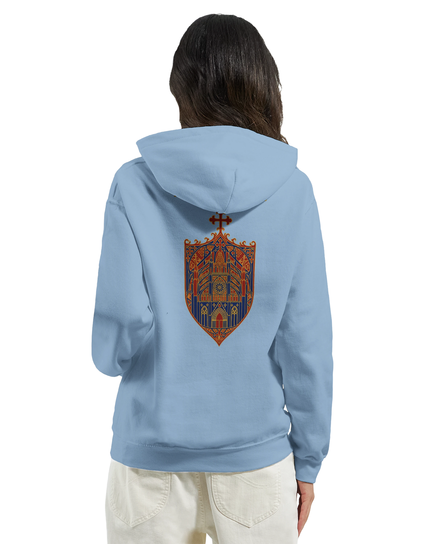 Sweat à capuche femme Rose Cathédrale – Confort Premium
