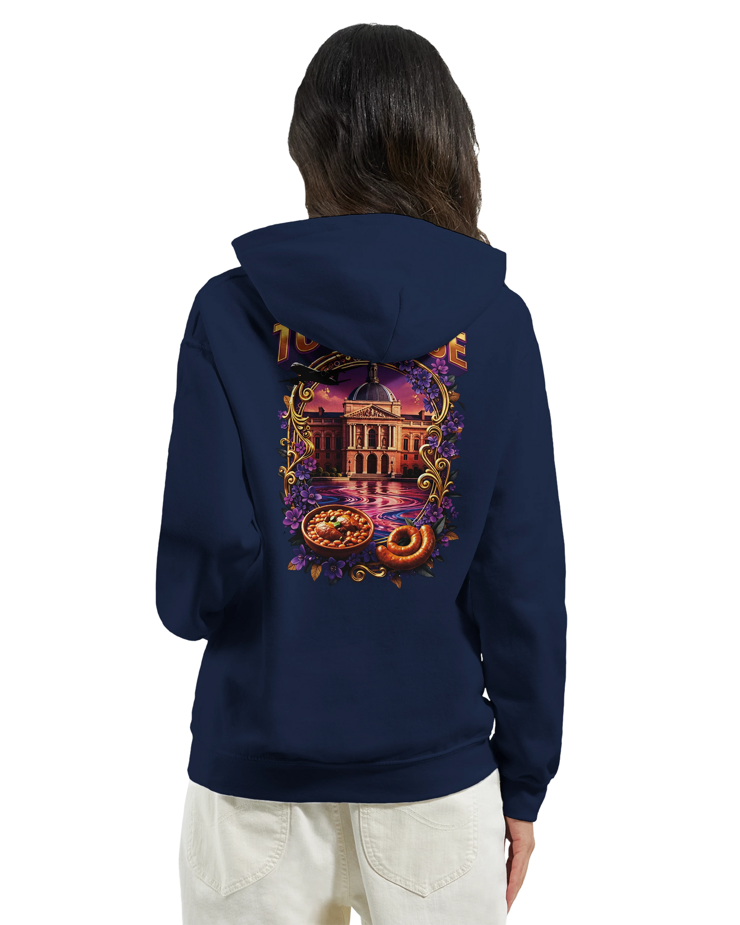 Sweat à Capuche Unisexe Toulouse – Ville de France – Confort Premium