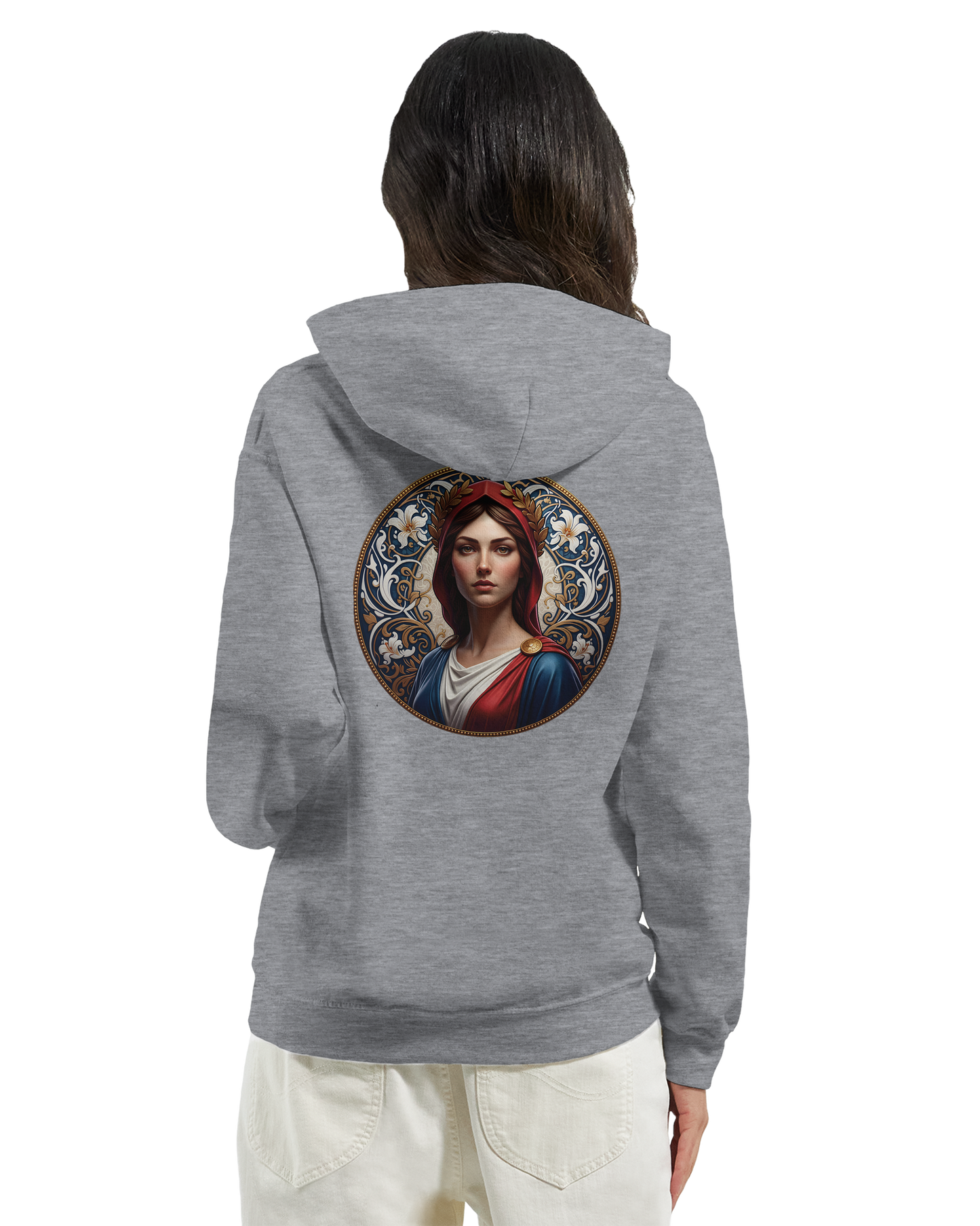 Sweat à capuche femme Marianne - Hoodie en coton et polyester