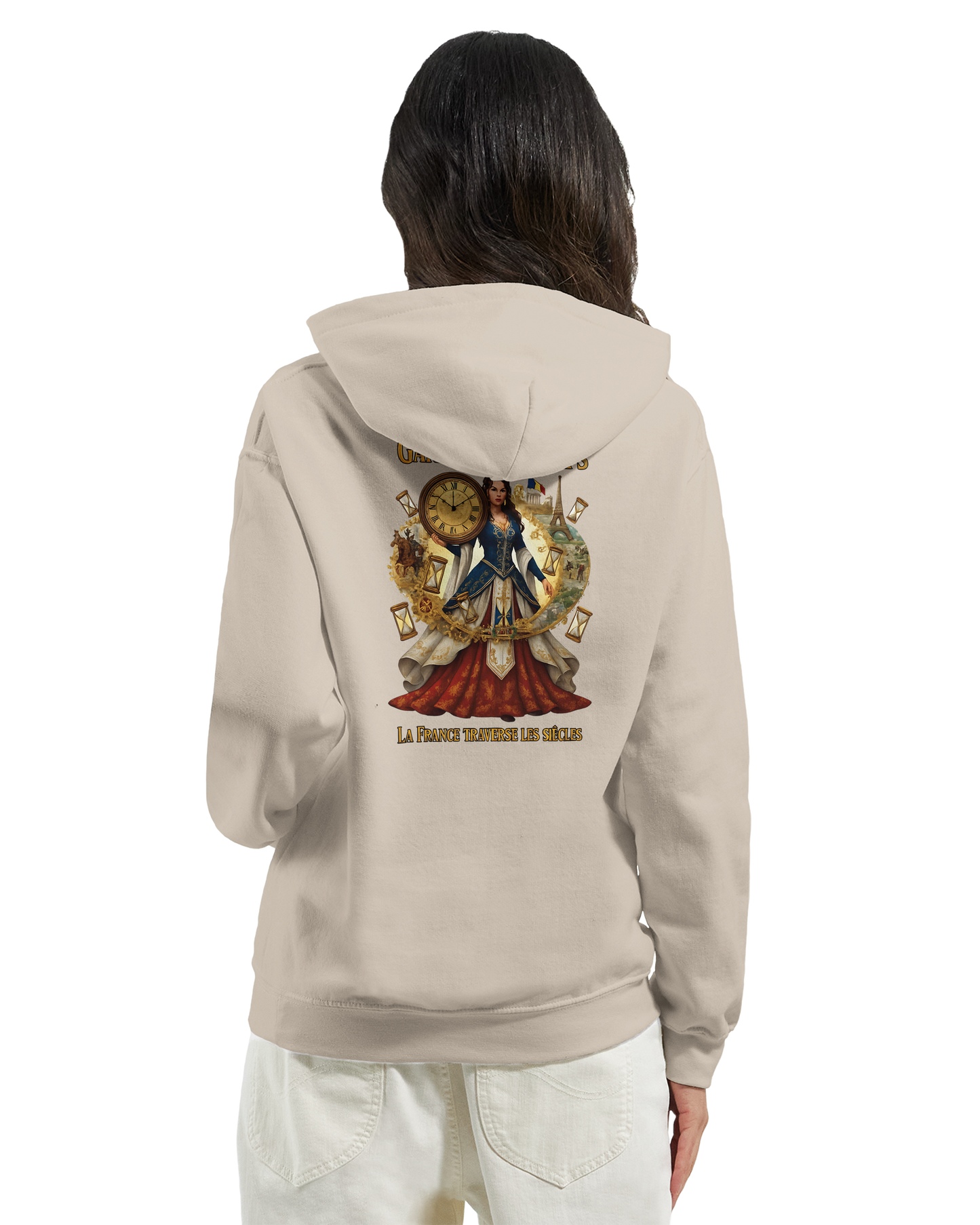 Sweat à Capuche Femme Gardienne du Temps - Confort Premium
