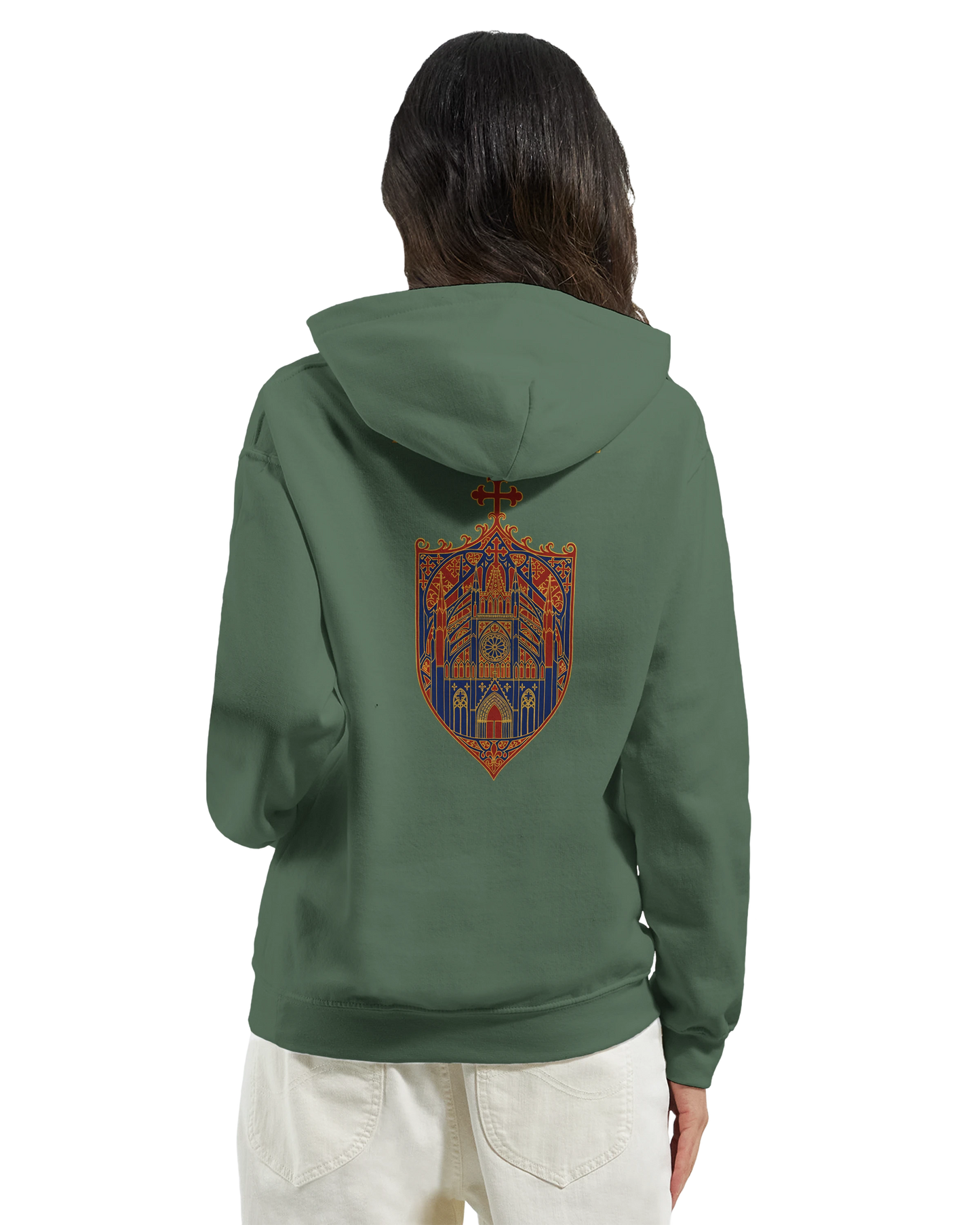 Sweat à capuche femme Rose Cathédrale – Confort Premium