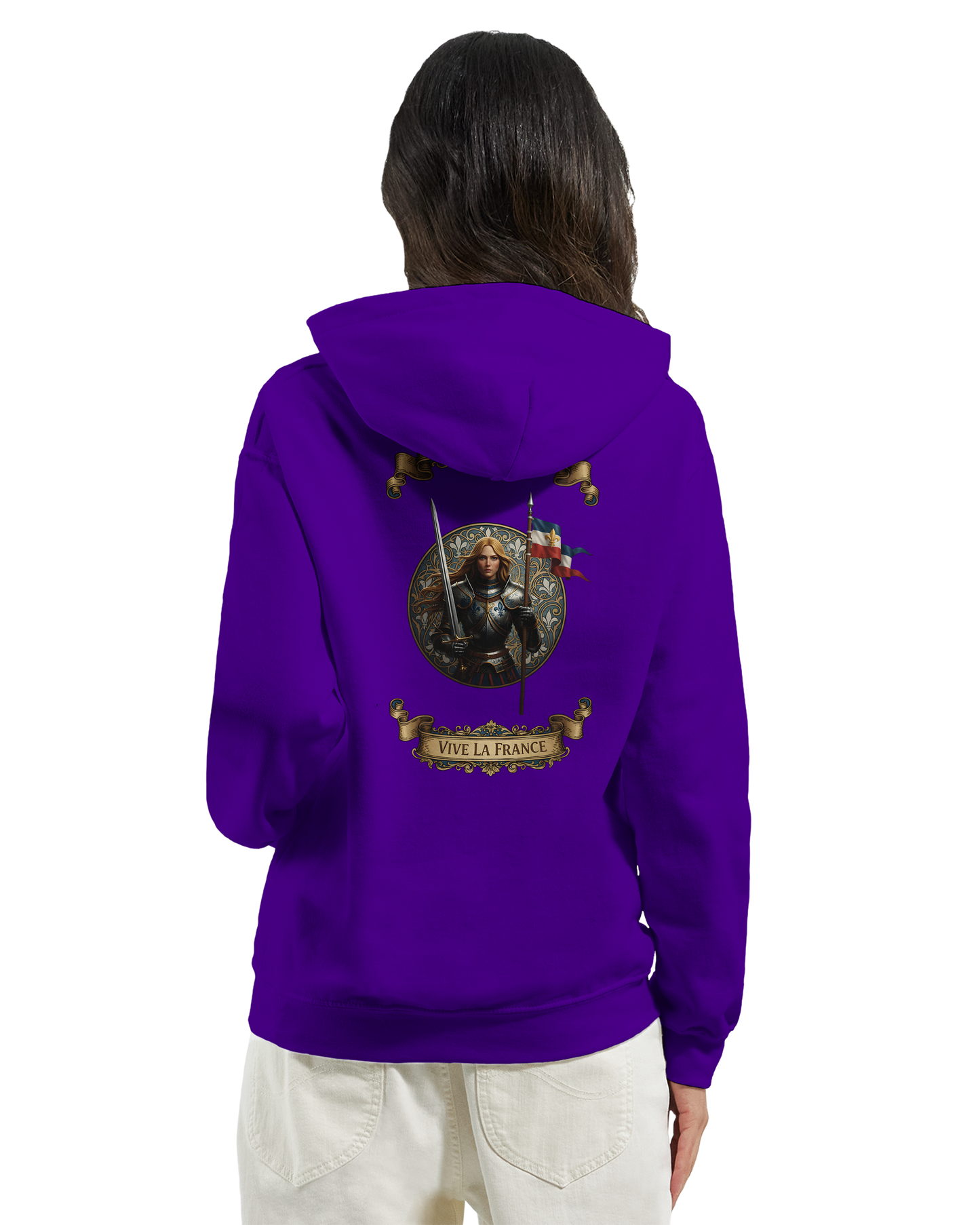 Sweat à Capuche Femme Jeanne d'Arc - Hoodie Confortable et Résistant