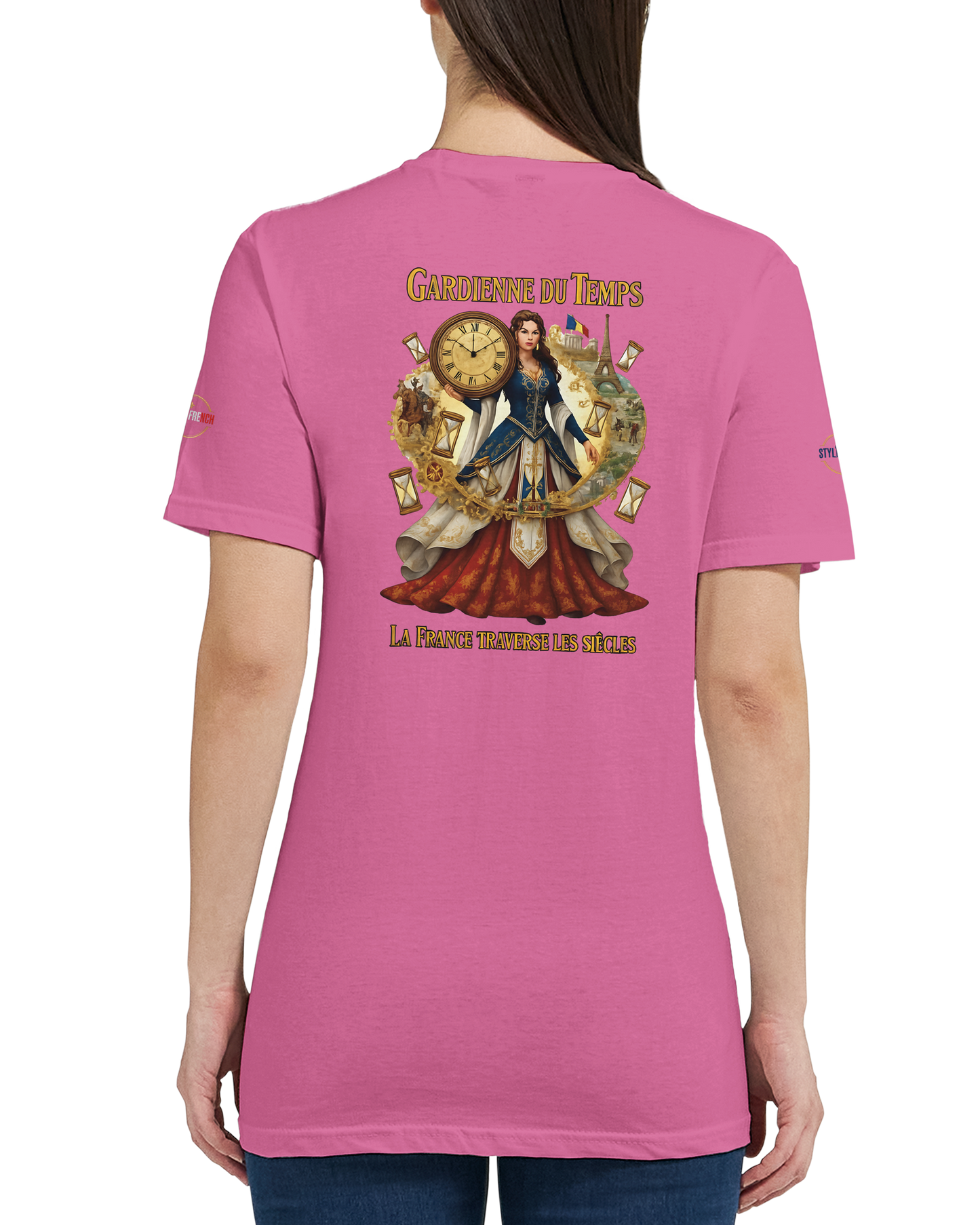 T-shirt Femme Gardienne du Temps - Coton Bio Style Unique