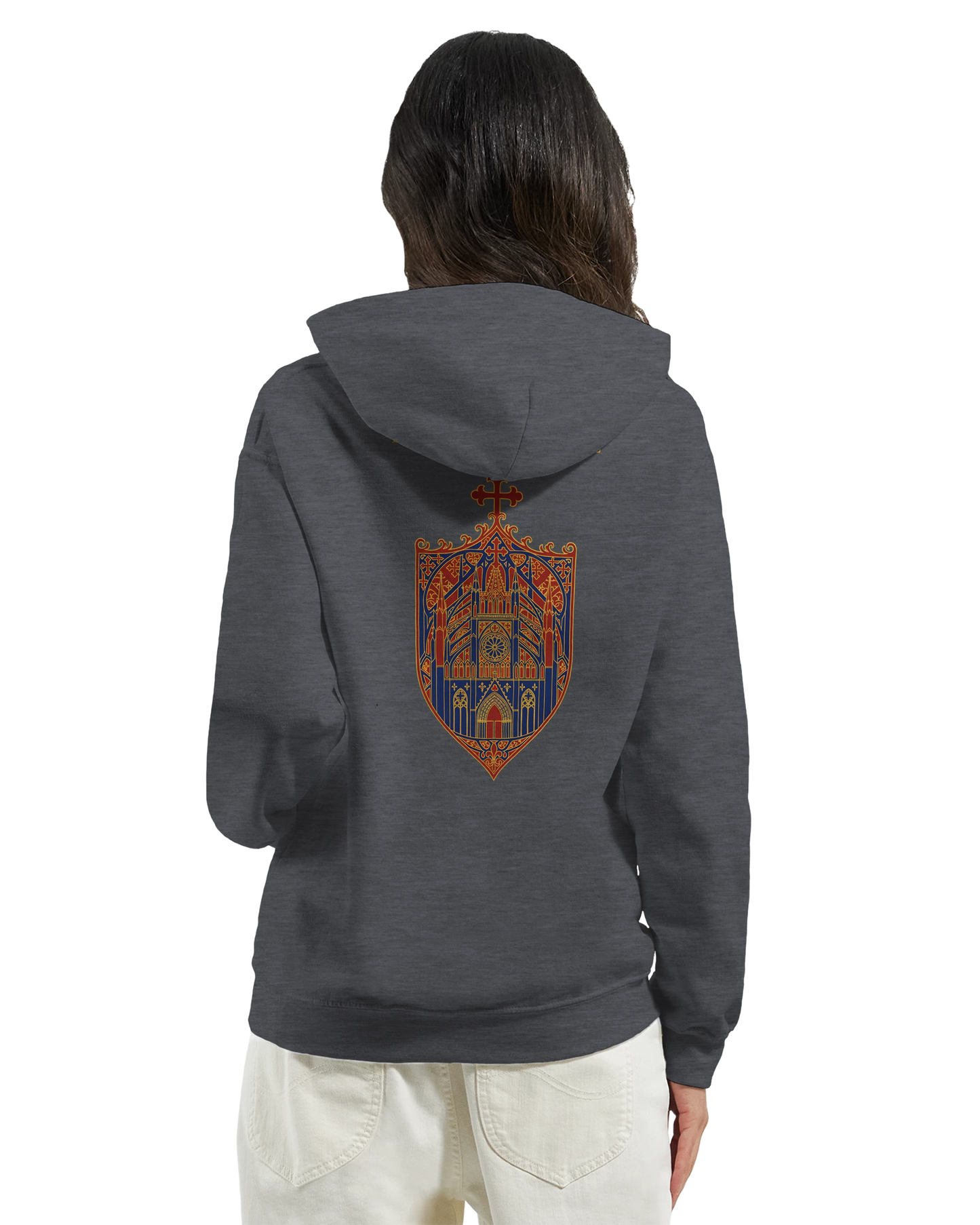 Sweat à capuche femme Rose Cathédrale – Confort Premium