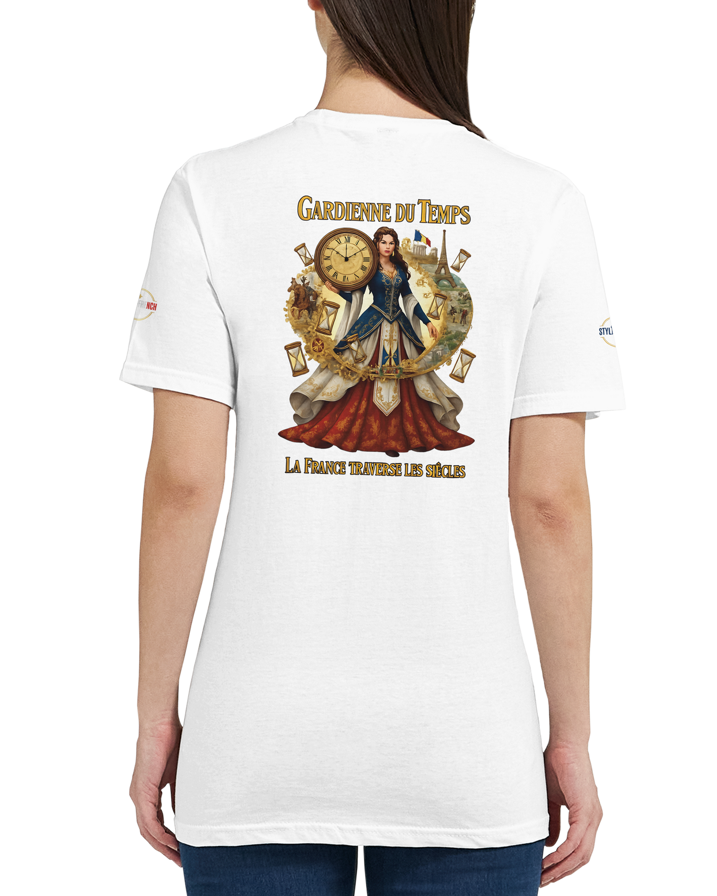 T-shirt Femme Gardienne du Temps - Coton Bio Style Unique