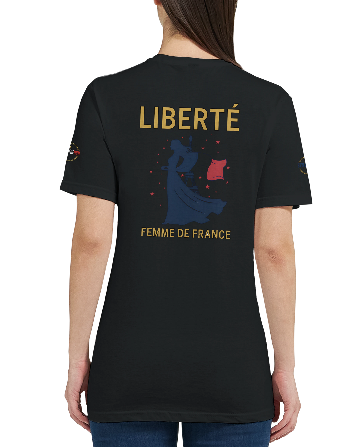 T-shirt Femme Liberté - Coton Premium Semi-Ajusté