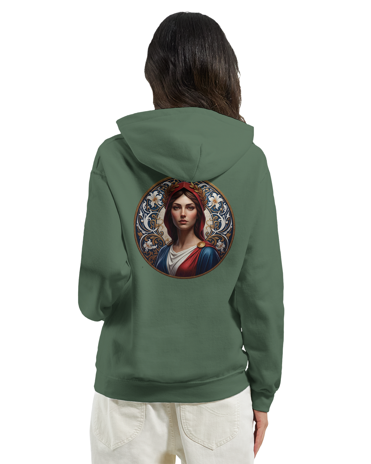 Sweat à capuche femme Marianne - Hoodie en coton et polyester