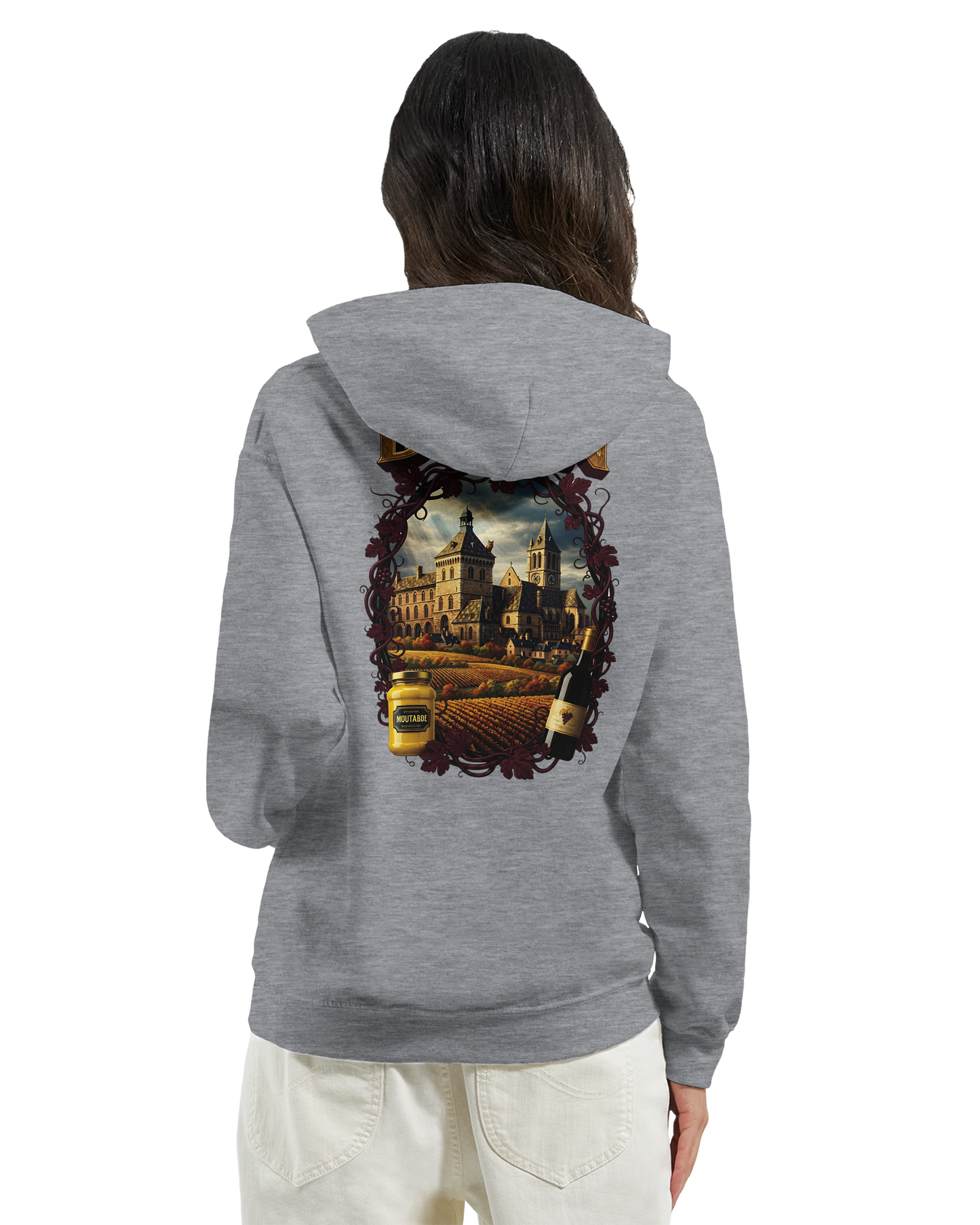 Sweat à Capuche Unisexe Dijon – Ville de France – Confort Premium