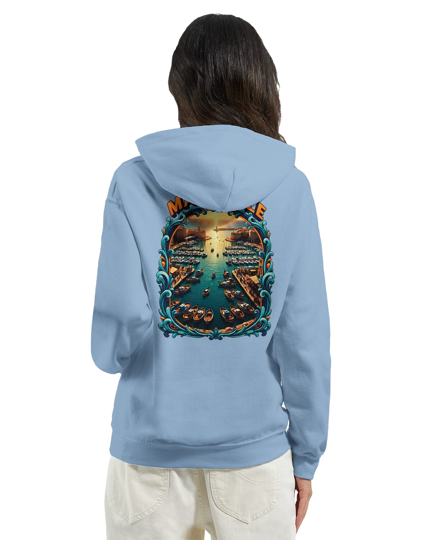 Sweat à capuche unisexe Marseille – Hoodie premium en coton mélangé
