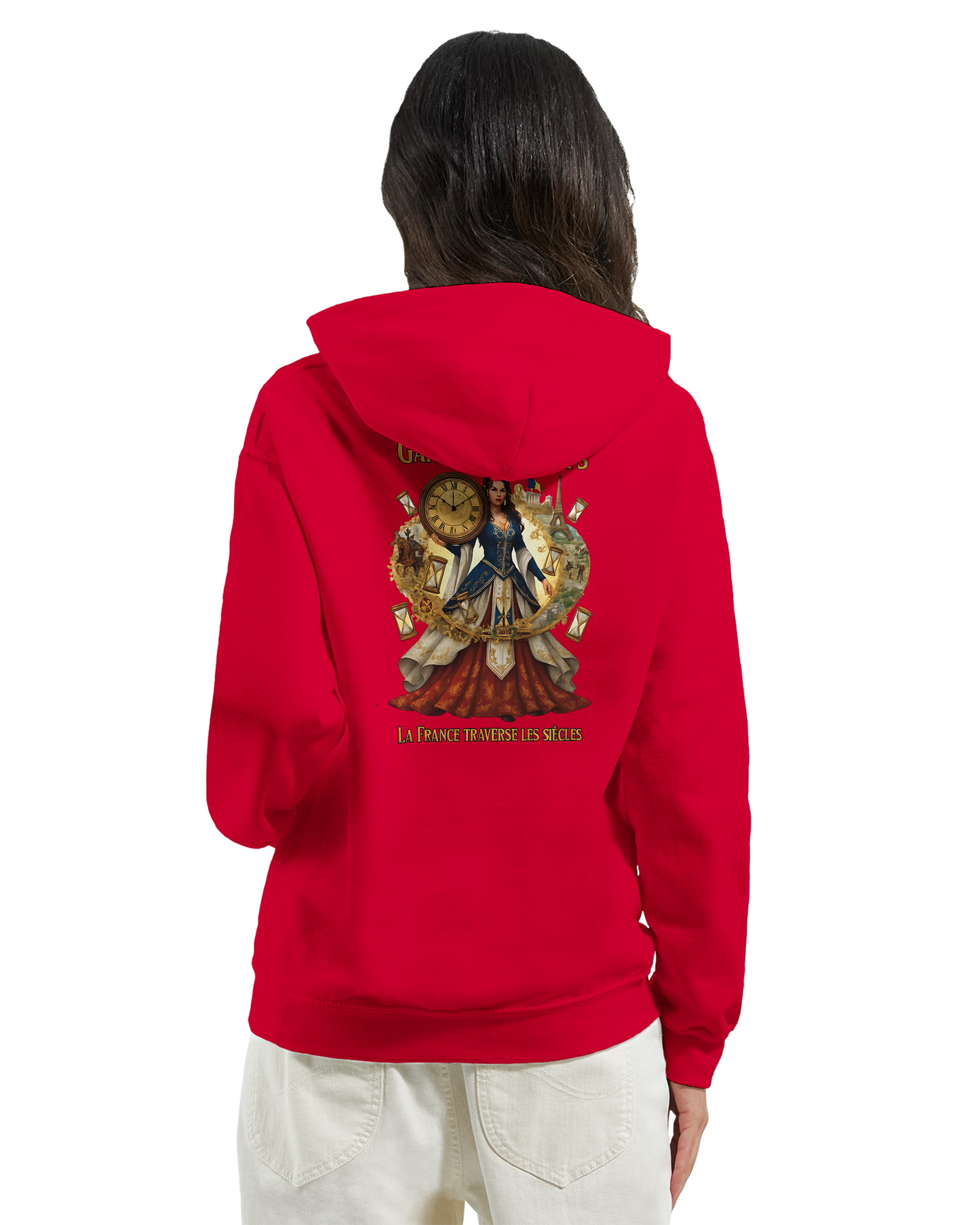 Sweat à Capuche Femme Gardienne du Temps - Confort Premium