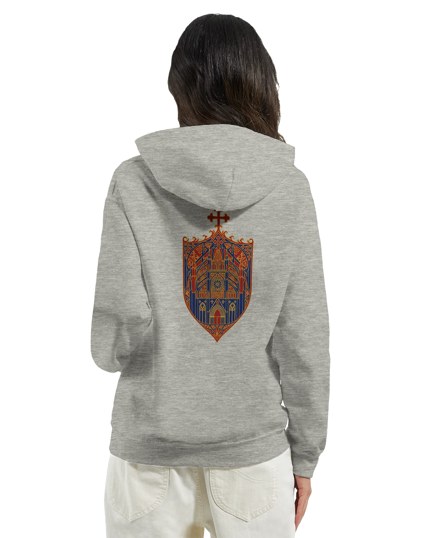 Sweat à capuche femme Rose Cathédrale – Confort Premium