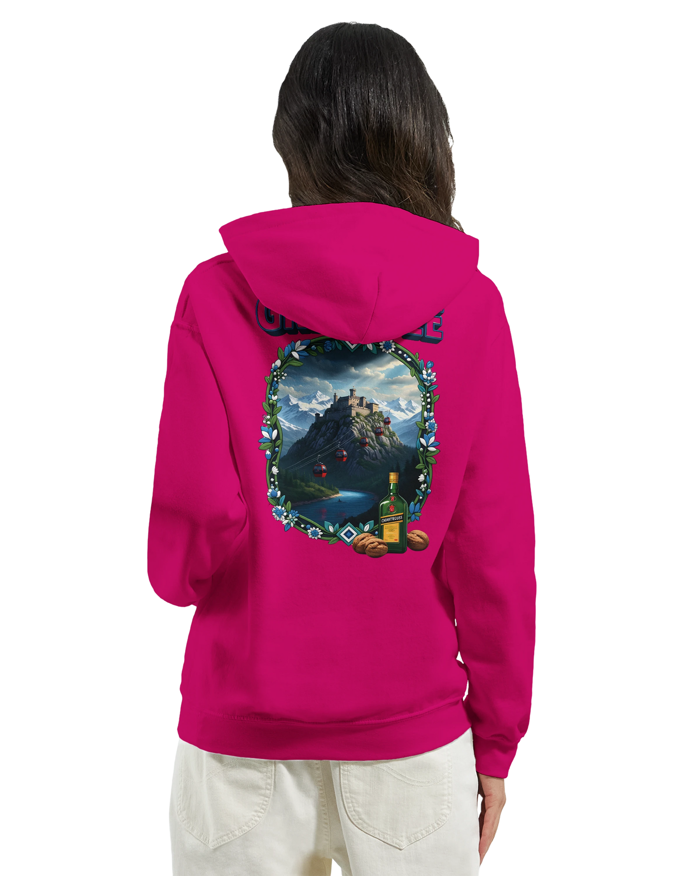 Sweat à capuche Grenoble - Collection Ville de France - Unisexe Premium