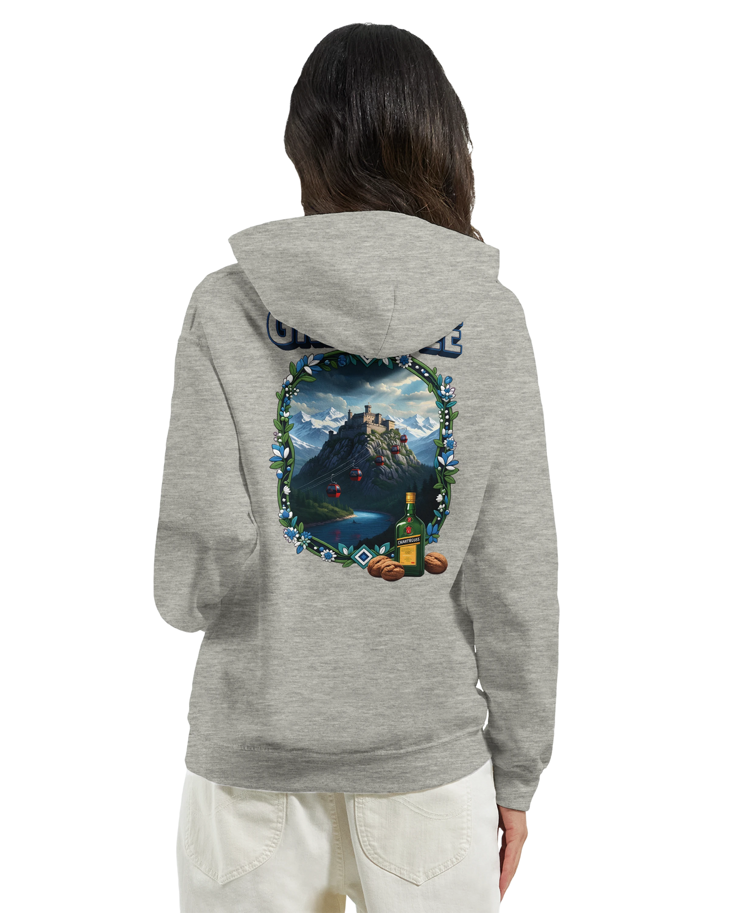 Sweat à capuche Grenoble - Collection Ville de France - Unisexe Premium