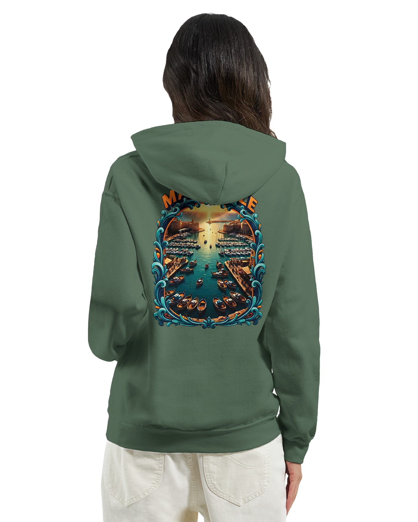 Sweat à capuche unisexe Marseille – Hoodie premium en coton mélangé
