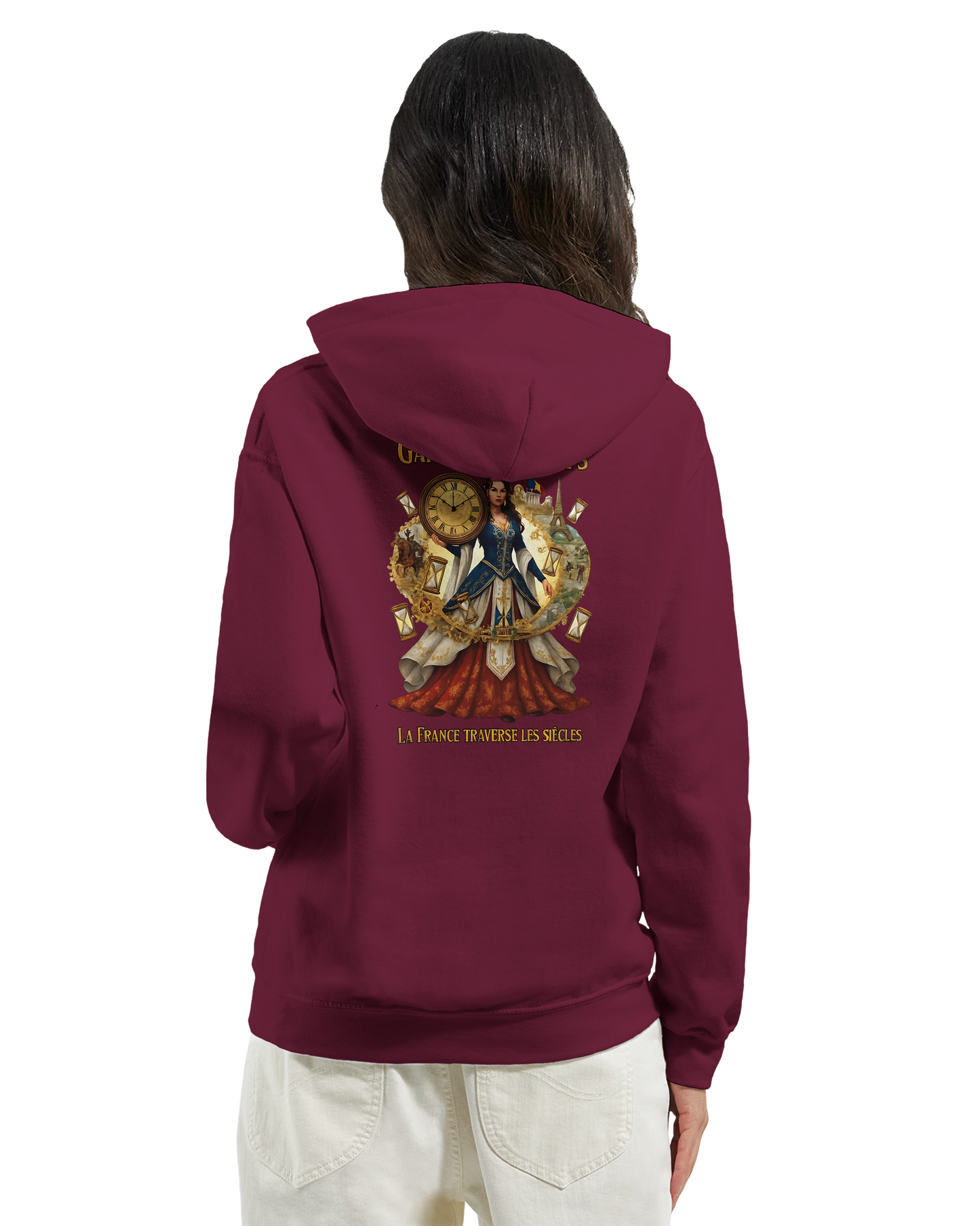 Sweat à Capuche Femme Gardienne du Temps - Confort Premium