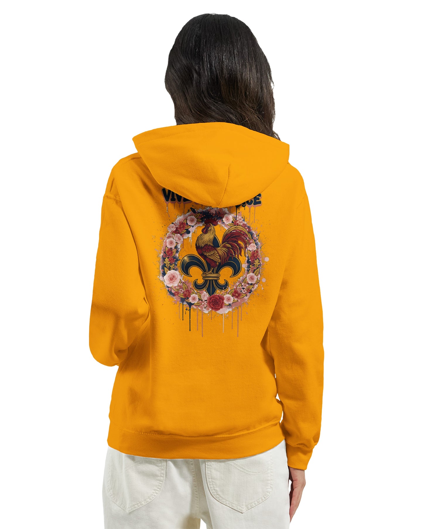 Sweat à capuche femme  Vive la France – Hoodie Premium Confortable et Résistant