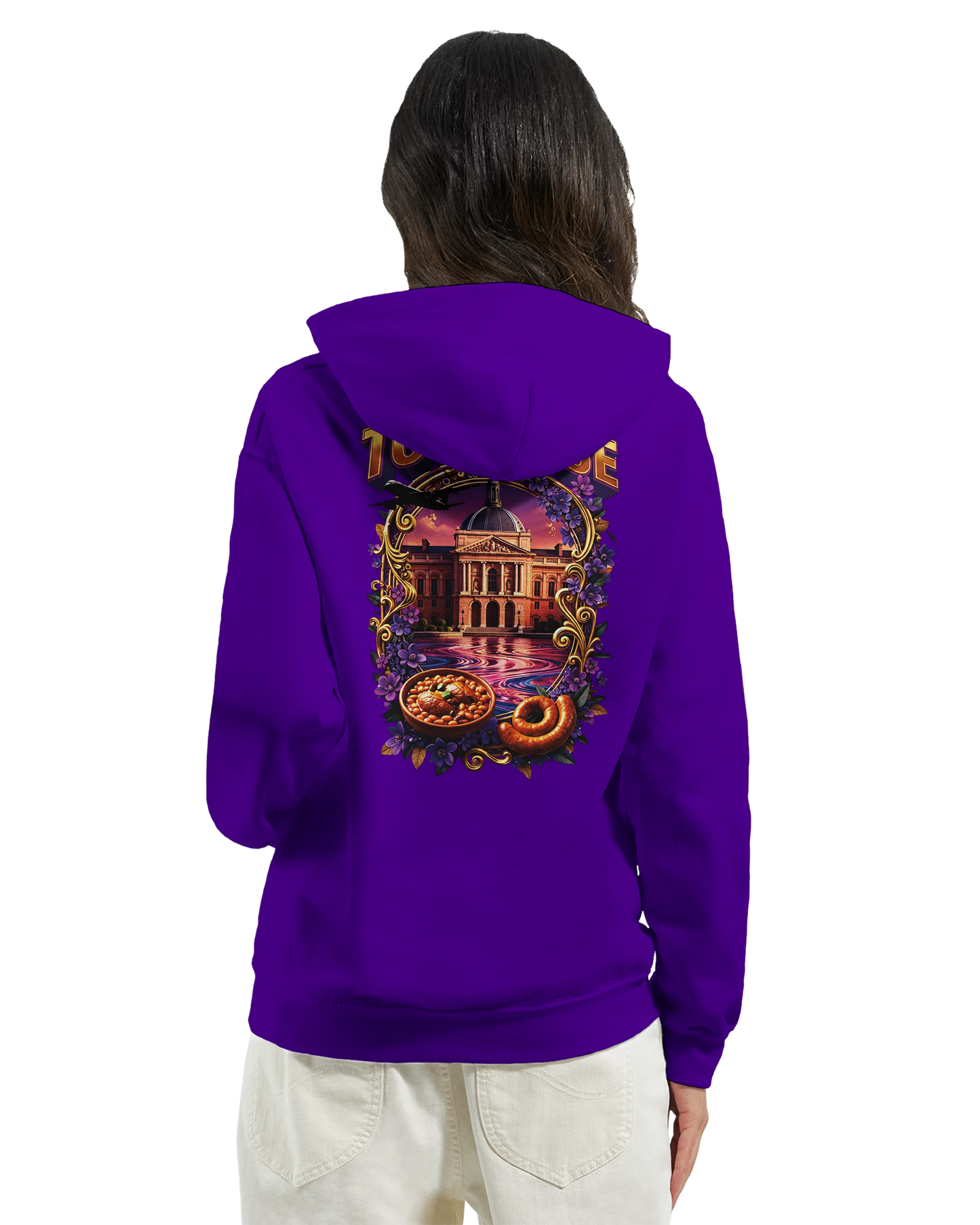Sweat à Capuche Unisexe Toulouse – Ville de France – Confort Premium
