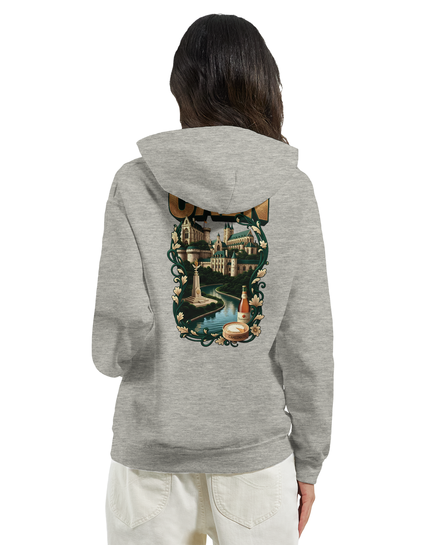 Sweat à capuche Caen - Ville de France - Unisexe Premium